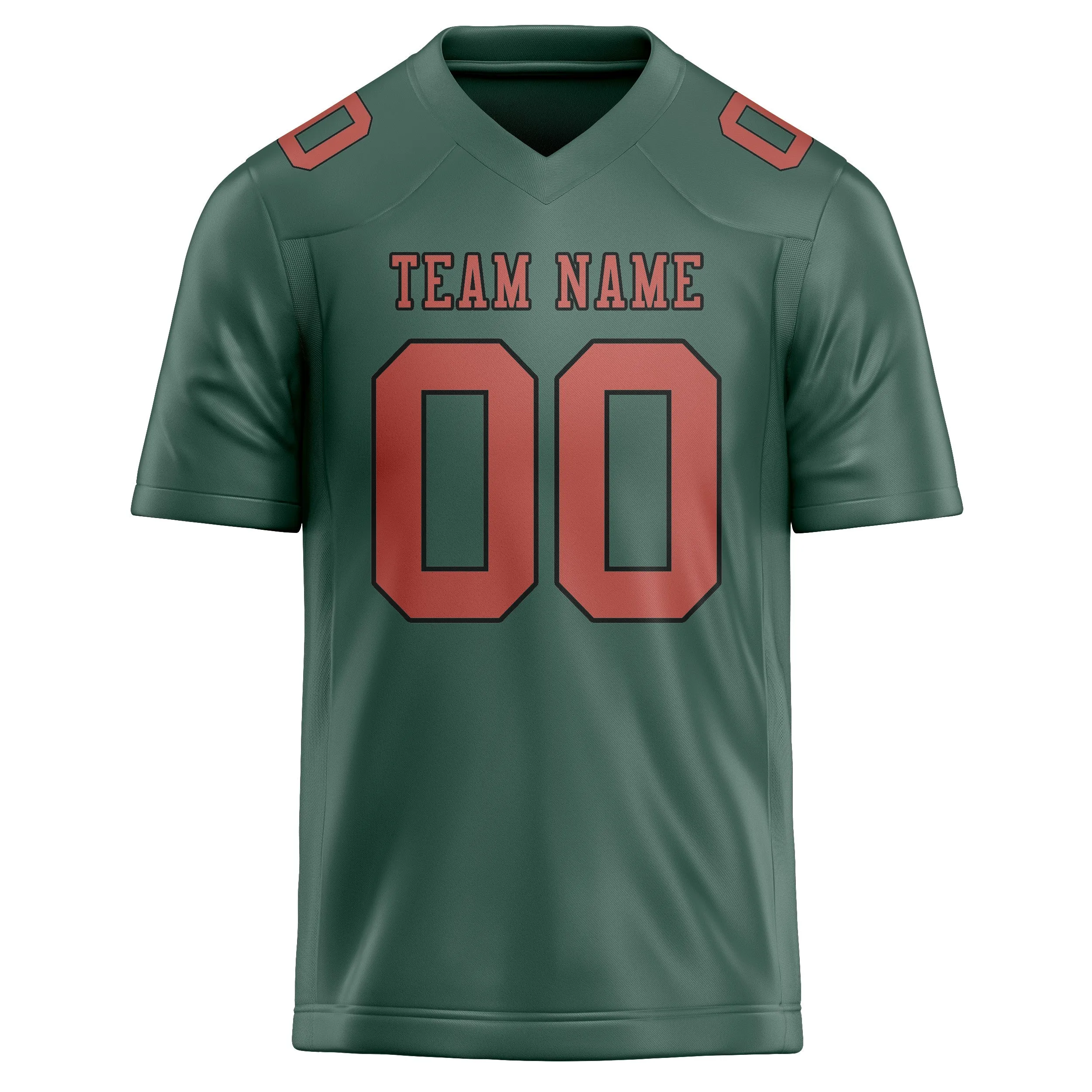 Custom Blue Green Copper Rose Football Jersey sold by Tailorly product image thumbnail 2