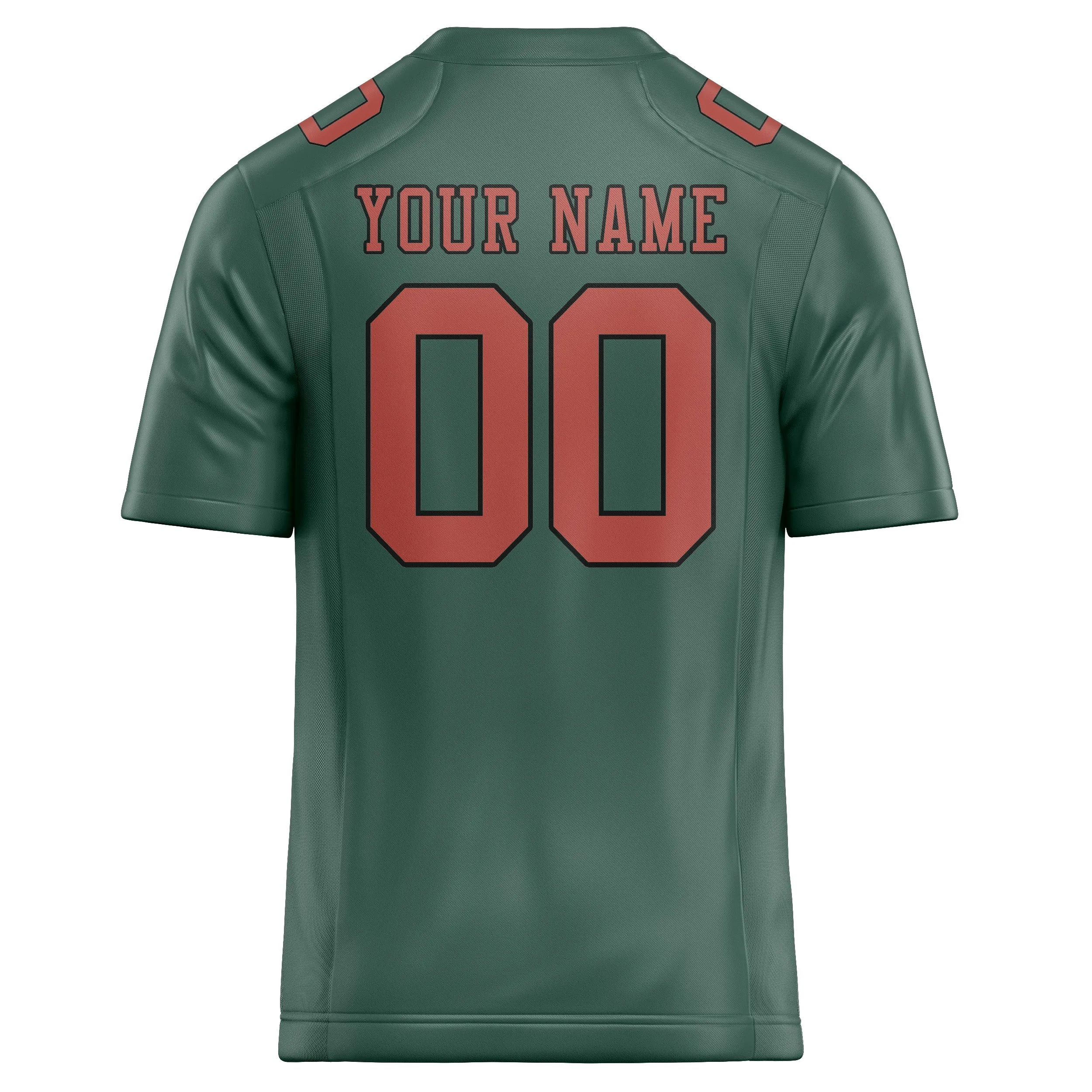 Custom Blue Green Copper Rose Football Jersey sold by Tailorly product image thumbnail 3