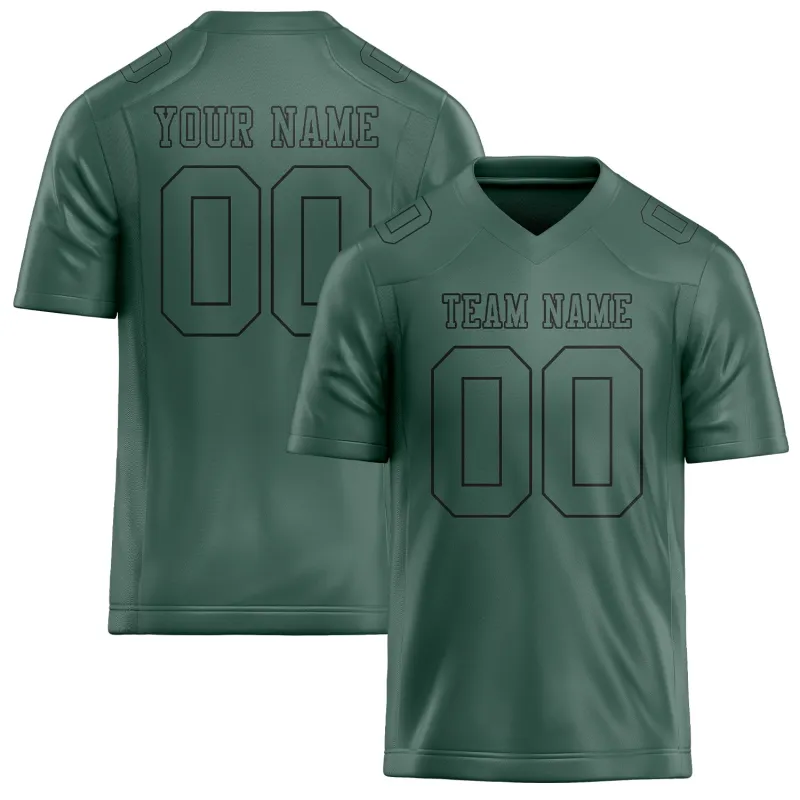 Custom Blue Green Blue Green Football Jersey made by Tailorly