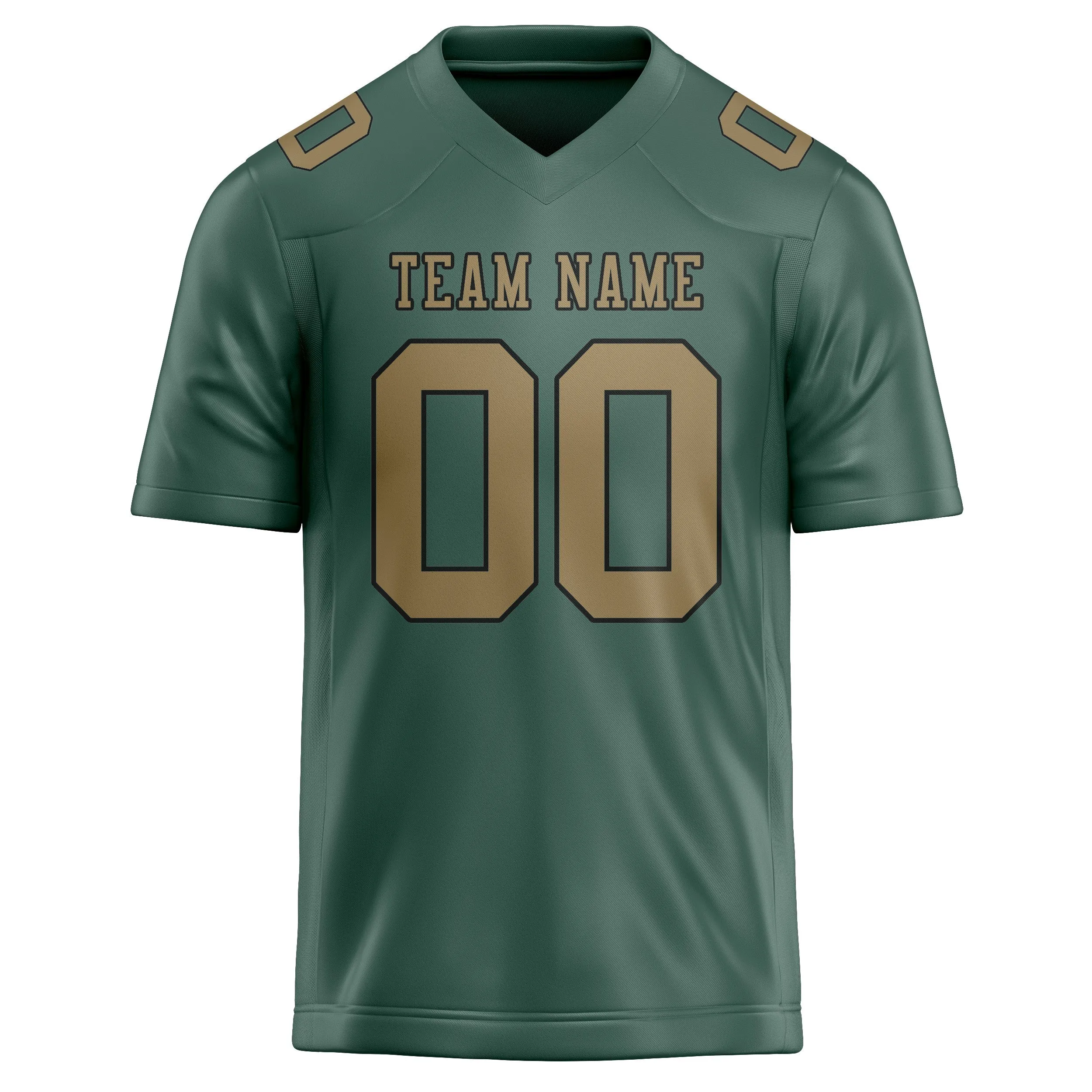 Custom Blue Green Light Khaki Football Jersey sold by Tailorly product image thumbnail 2