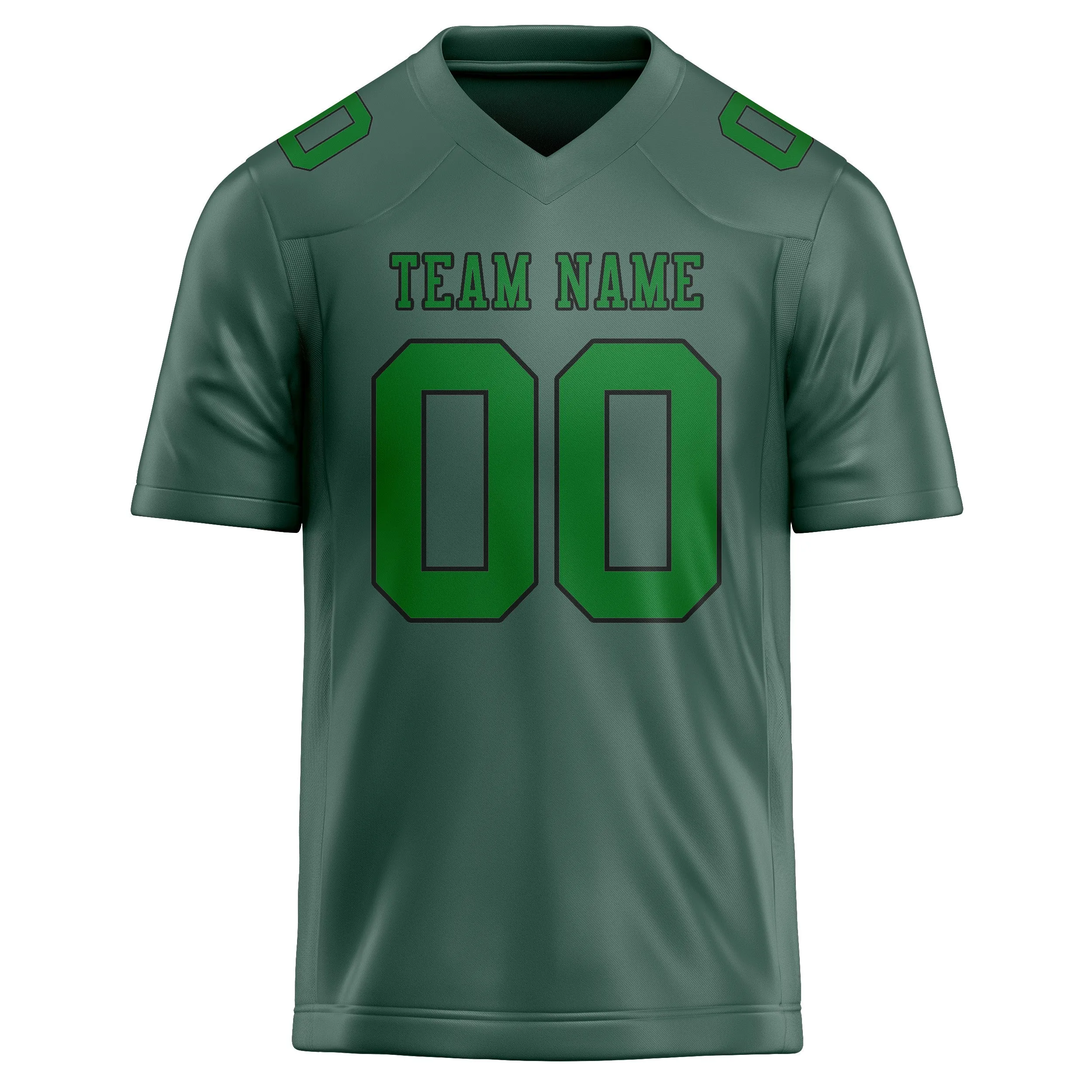 Custom Blue Green Emerald Green Football Jersey sold by Tailorly product image thumbnail 2