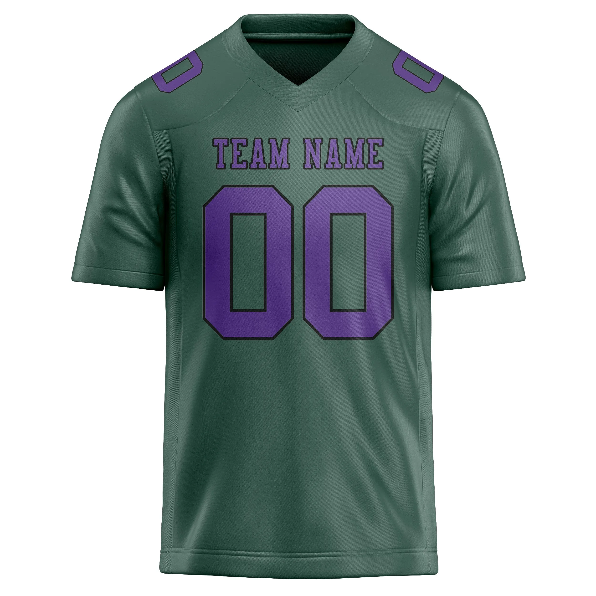 Custom Blue Green Light Purple Football Jersey sold by Tailorly product image thumbnail 2