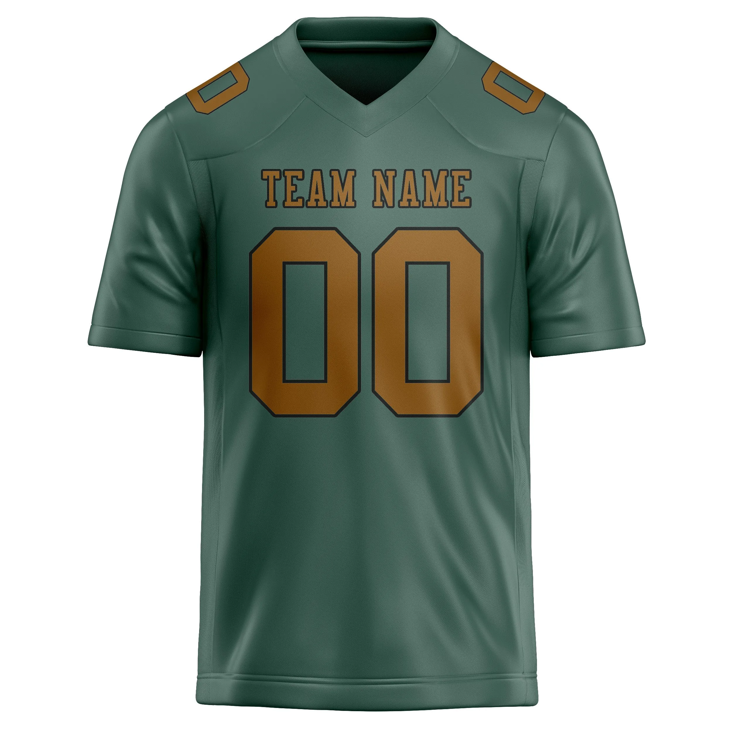 Custom Blue Green Khaki Football Jersey sold by Tailorly product image thumbnail 2