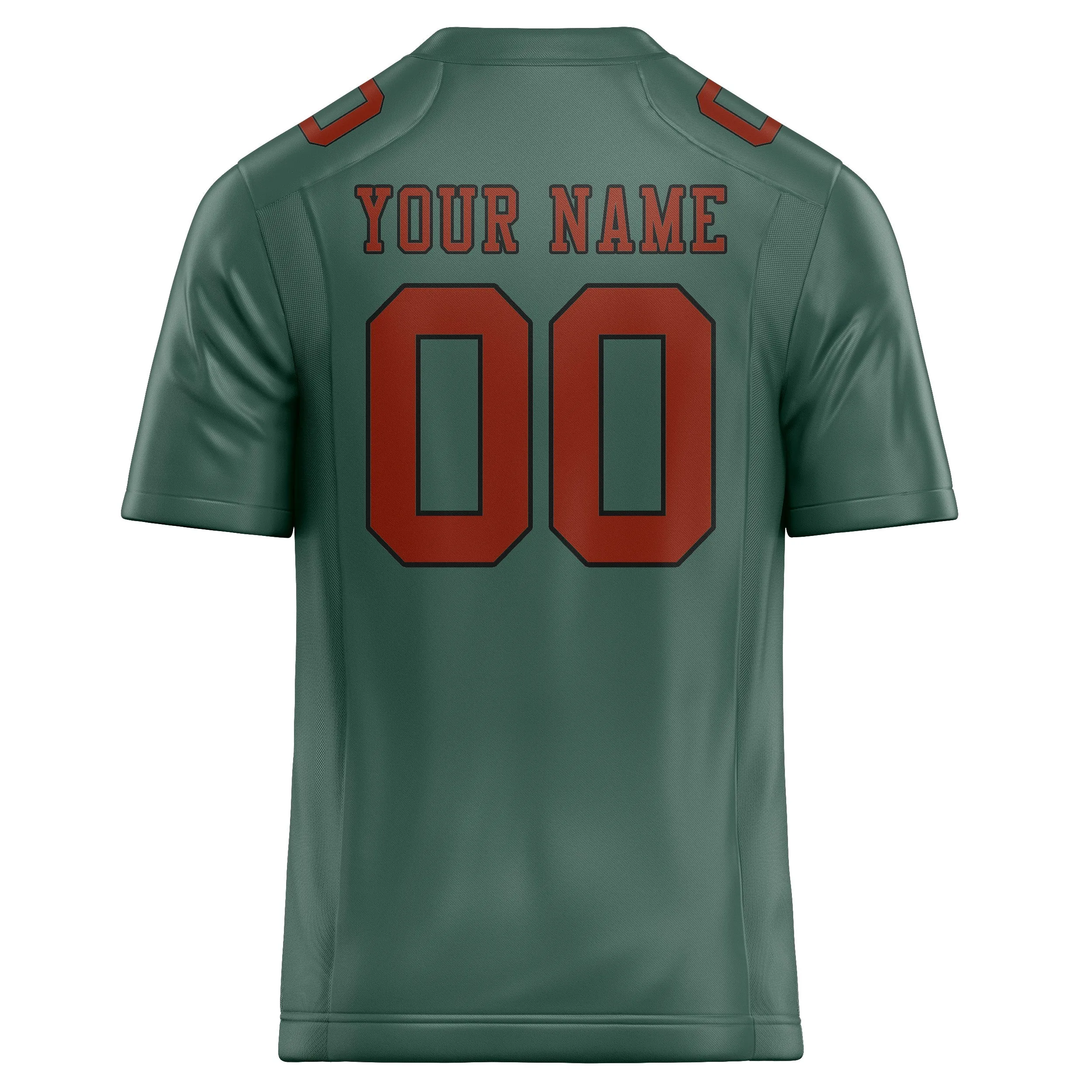 Custom Blue Green Coral Red Football Jersey sold by Tailorly product image thumbnail 3