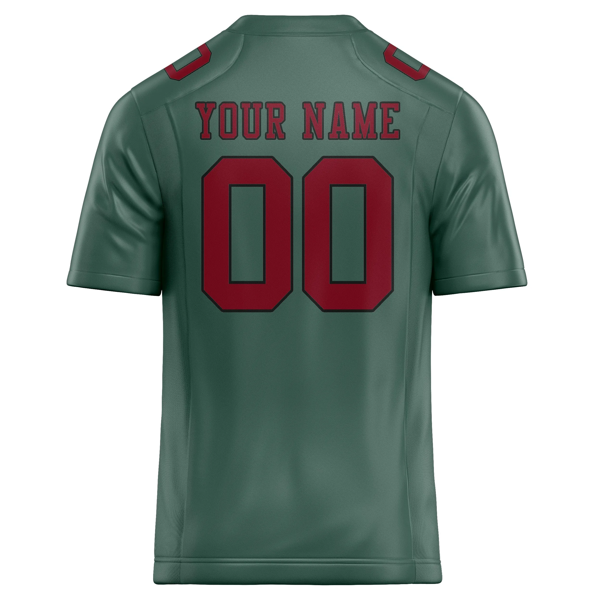 Custom Blue Green Crimson Red Football Jersey sold by Tailorly product image thumbnail 3