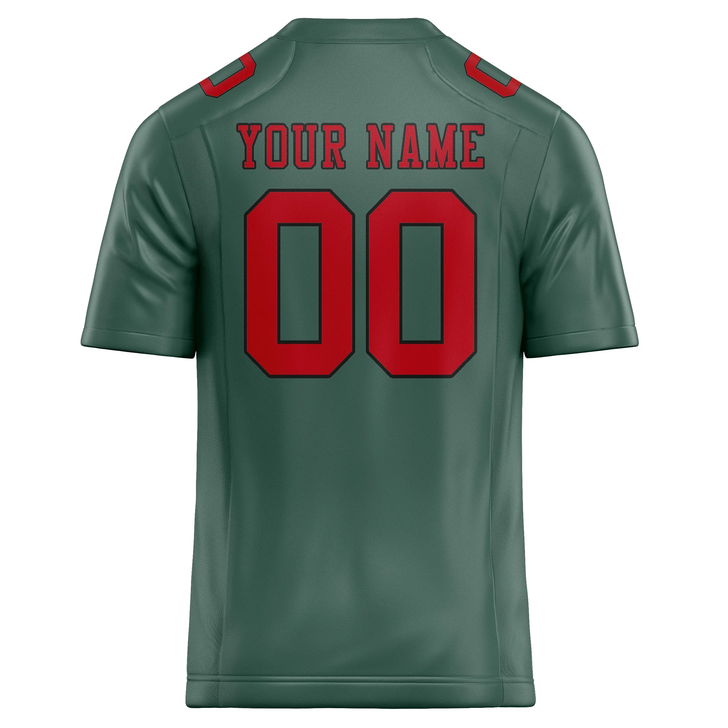 Custom Blue Green Red Football Jersey sold by Tailorly product image thumbnail 3