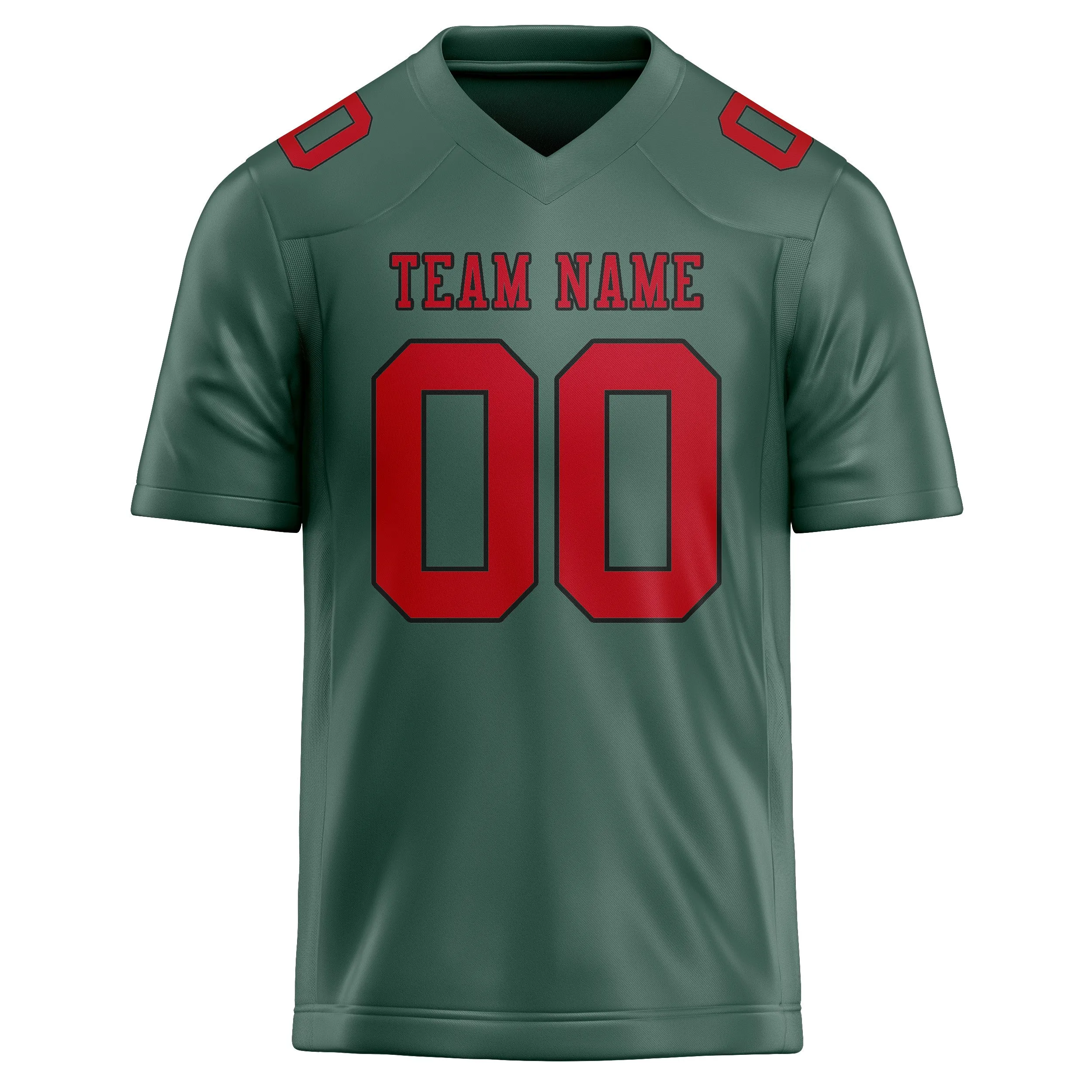 Custom Blue Green Red Football Jersey sold by Tailorly product image thumbnail 2