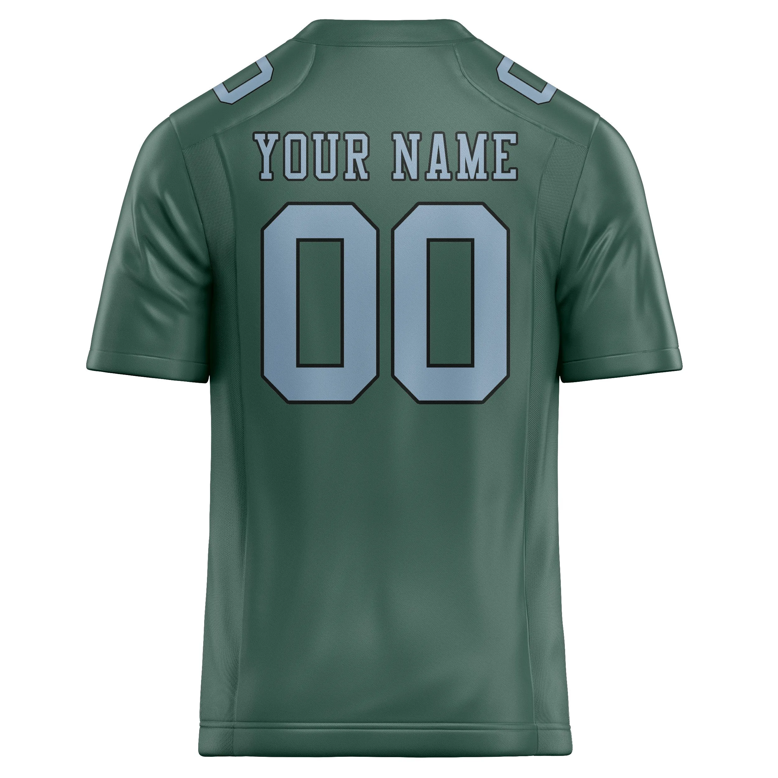 Custom Blue Green Light Blue Football Jersey sold by Tailorly product image thumbnail 3