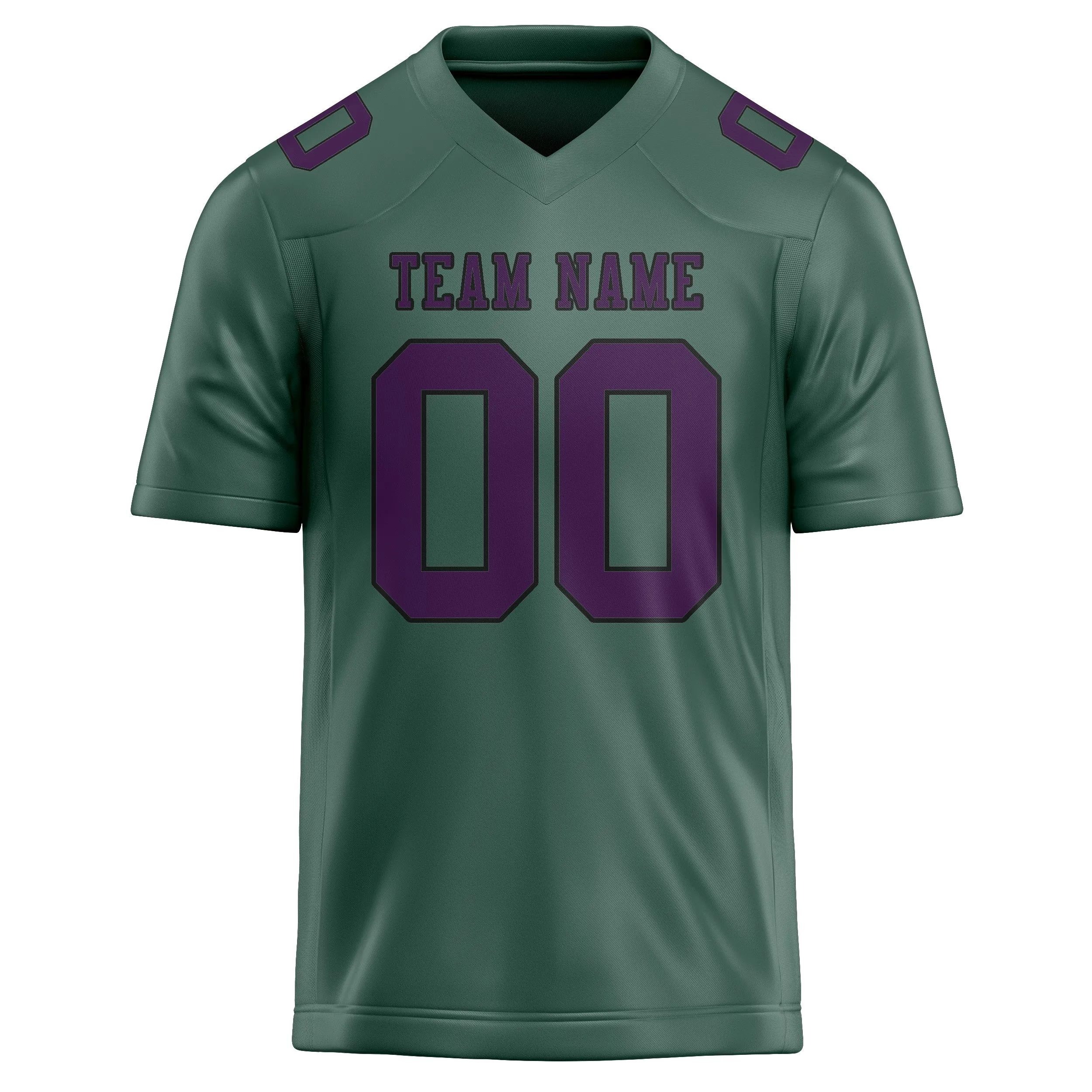 Custom Blue Green Purple Football Jersey sold by Tailorly product image thumbnail 2