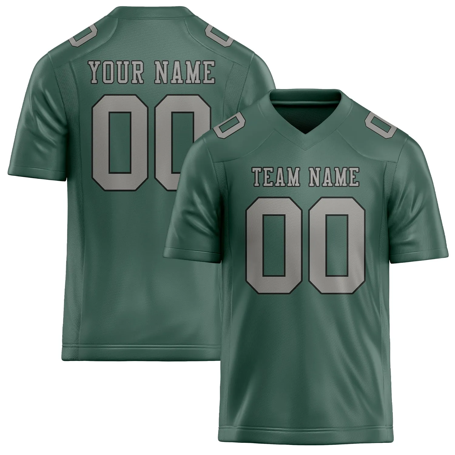 Custom Blue Green Gray Football Jersey sold by Tailorly