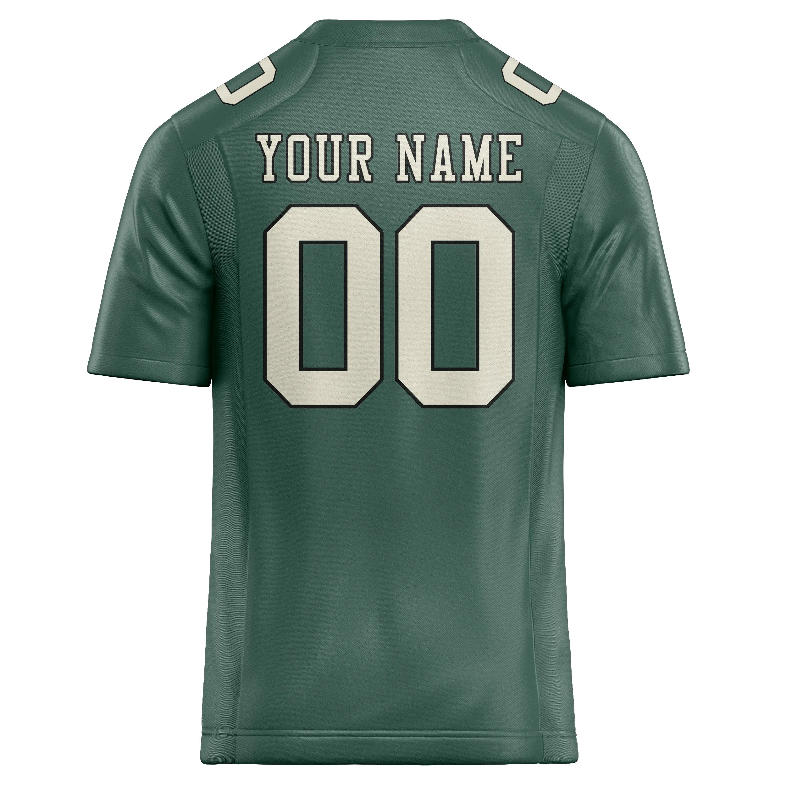 Custom Blue Green Cream Football Jersey sold by Tailorly product image thumbnail 3