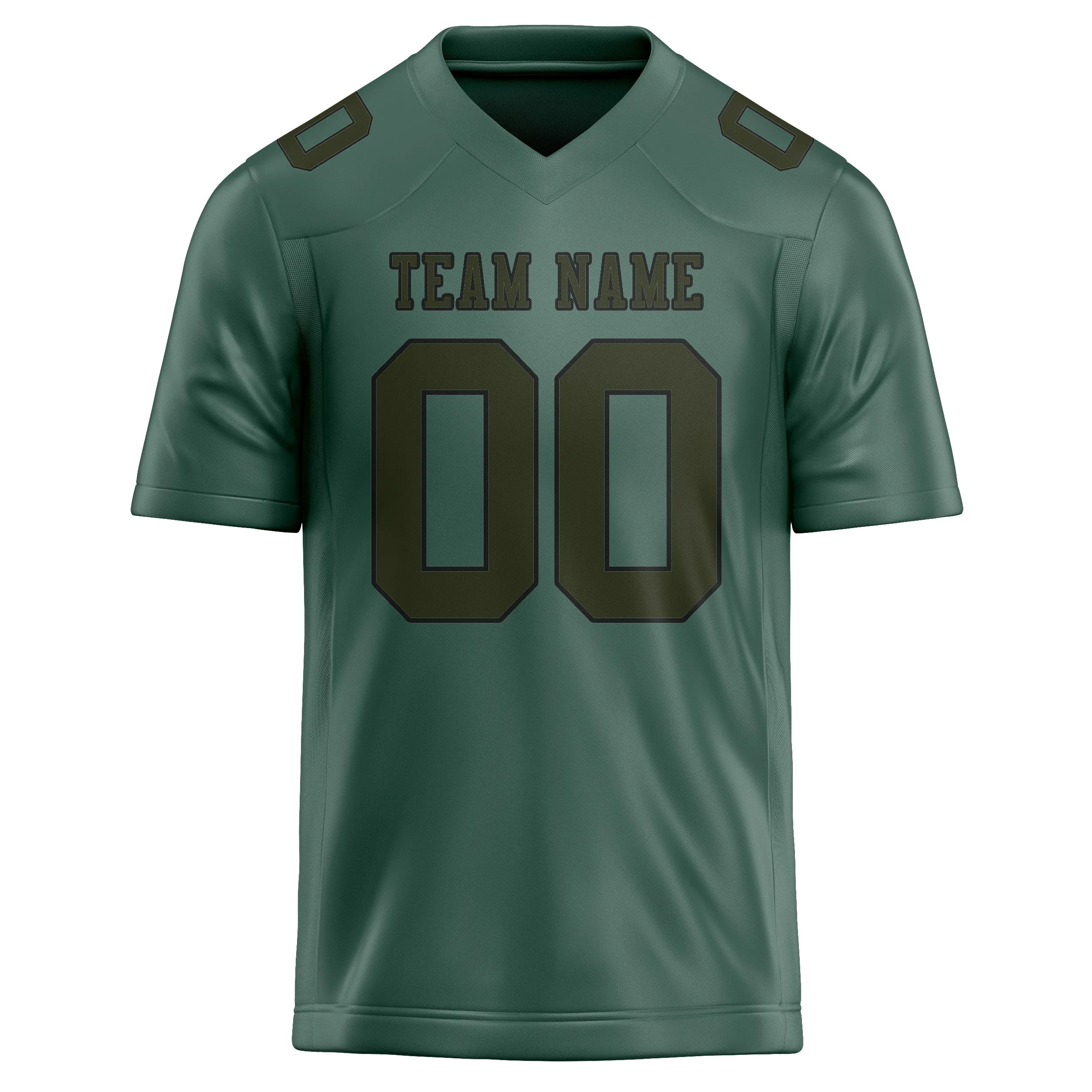 Custom Blue Green Olive Football Jersey sold by Tailorly product image thumbnail 2