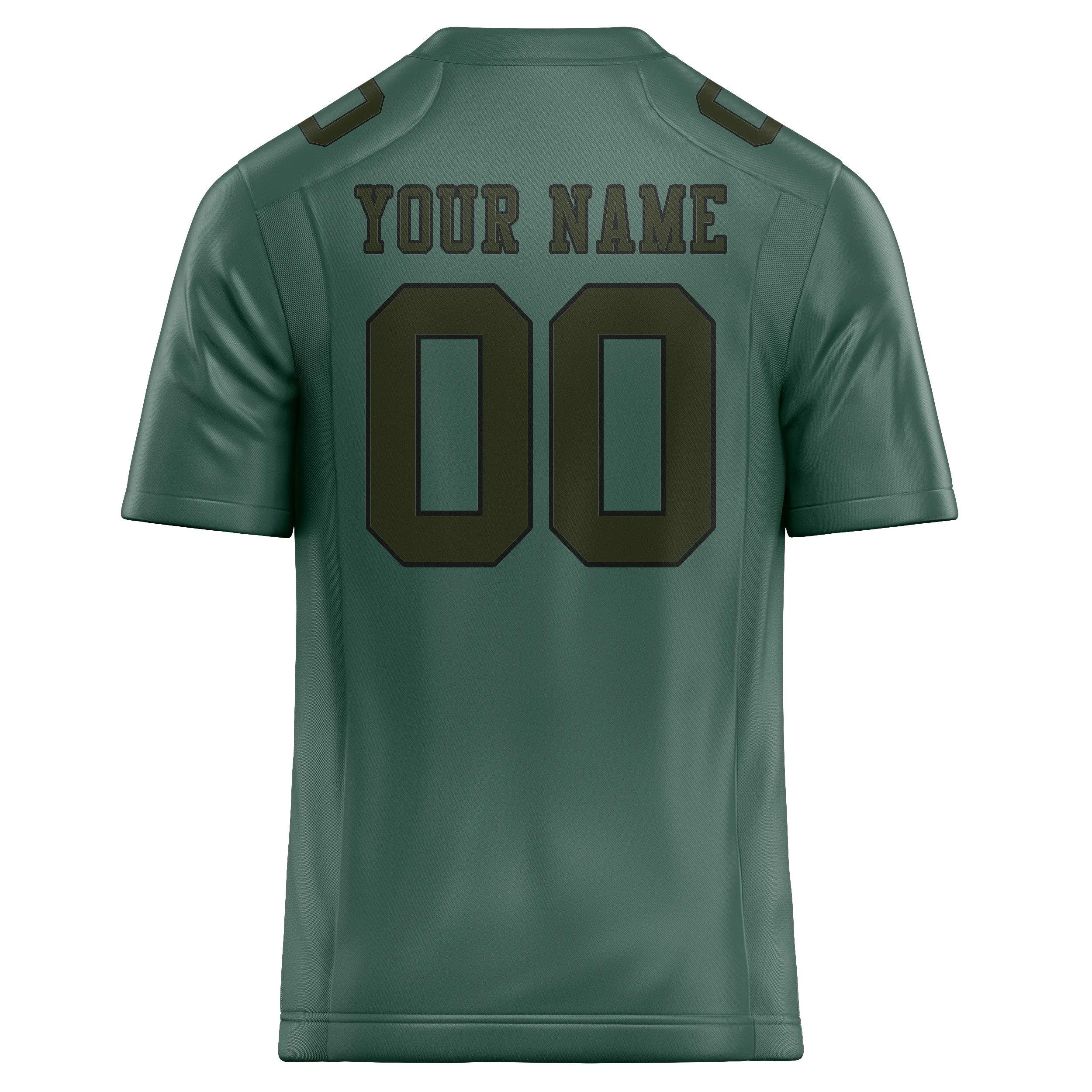 Custom Blue Green Olive Football Jersey sold by Tailorly product image thumbnail 3