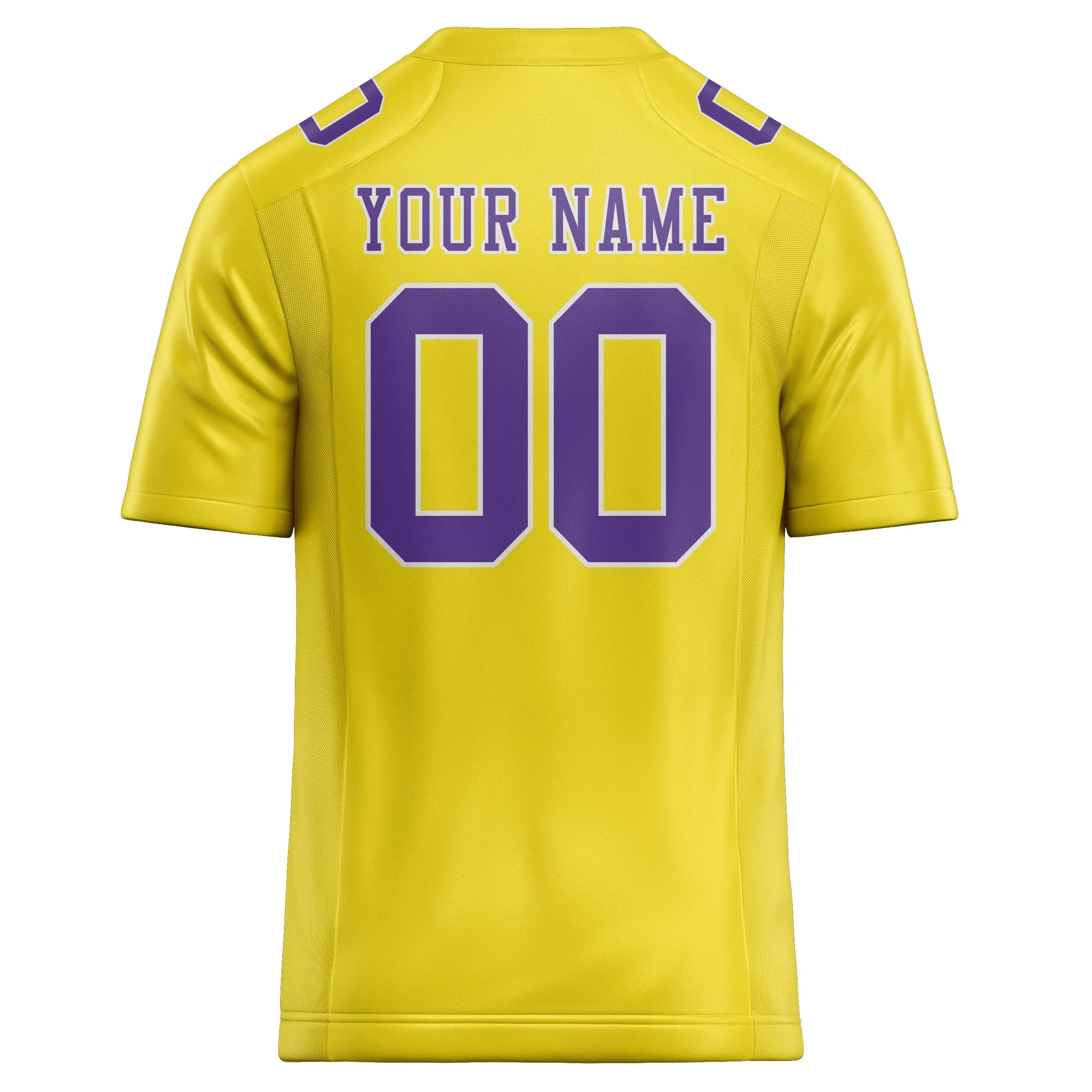 Custom Light Yellow Light Purple Football Jersey sold by Tailorly product image thumbnail 3