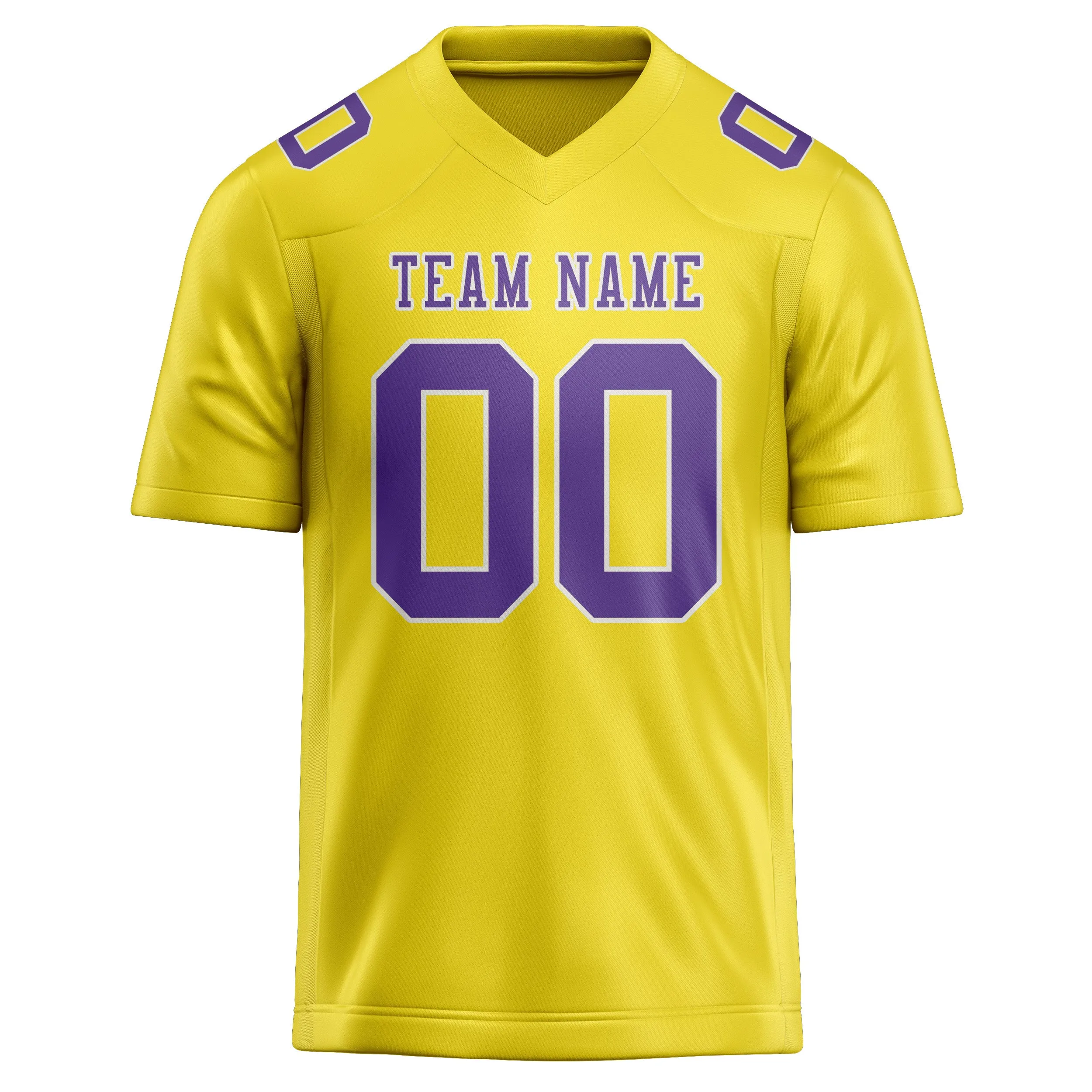 Custom Light Yellow Light Purple Football Jersey sold by Tailorly product image thumbnail 2