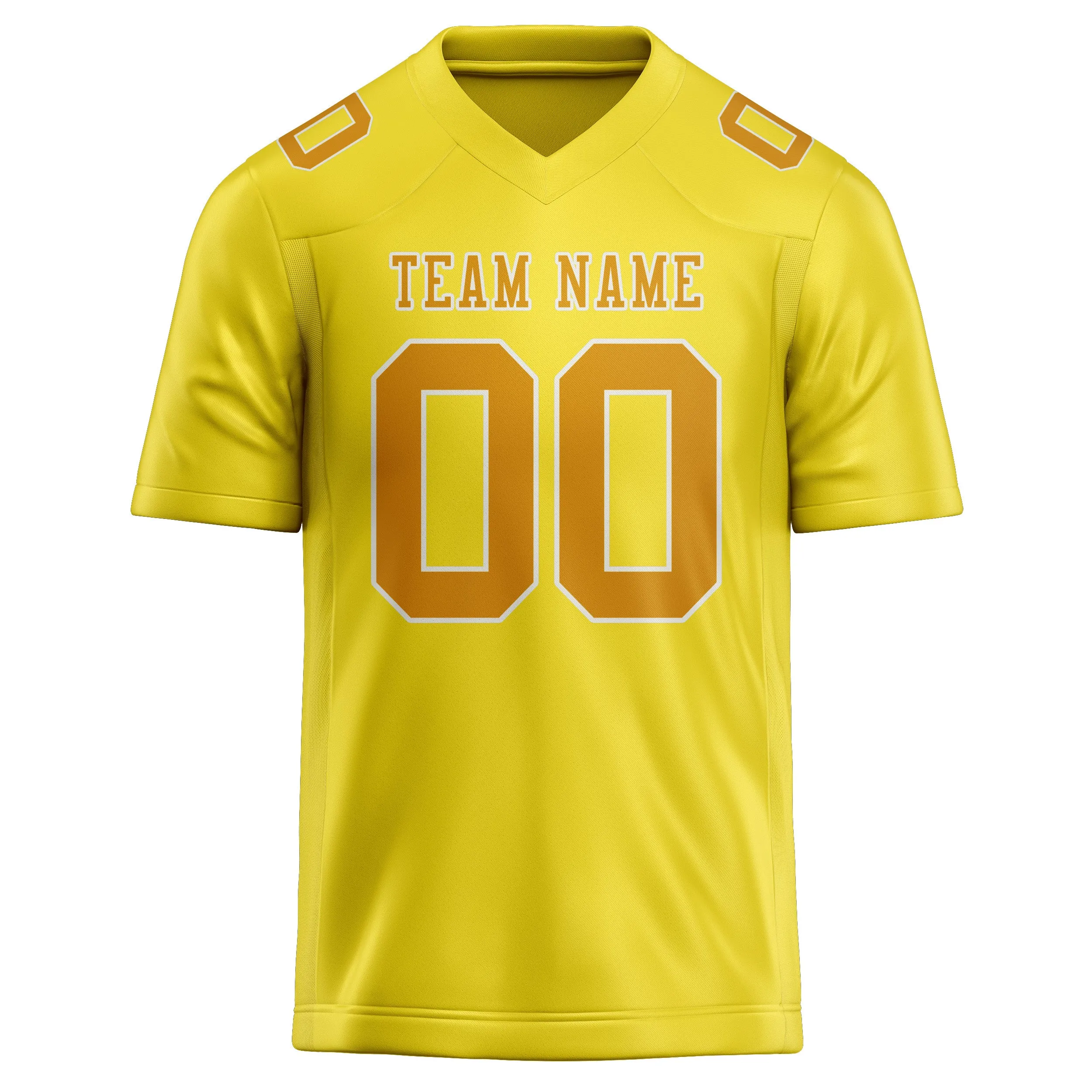 Custom Light Yellow Yellow Football Jersey sold by Tailorly product image thumbnail 2