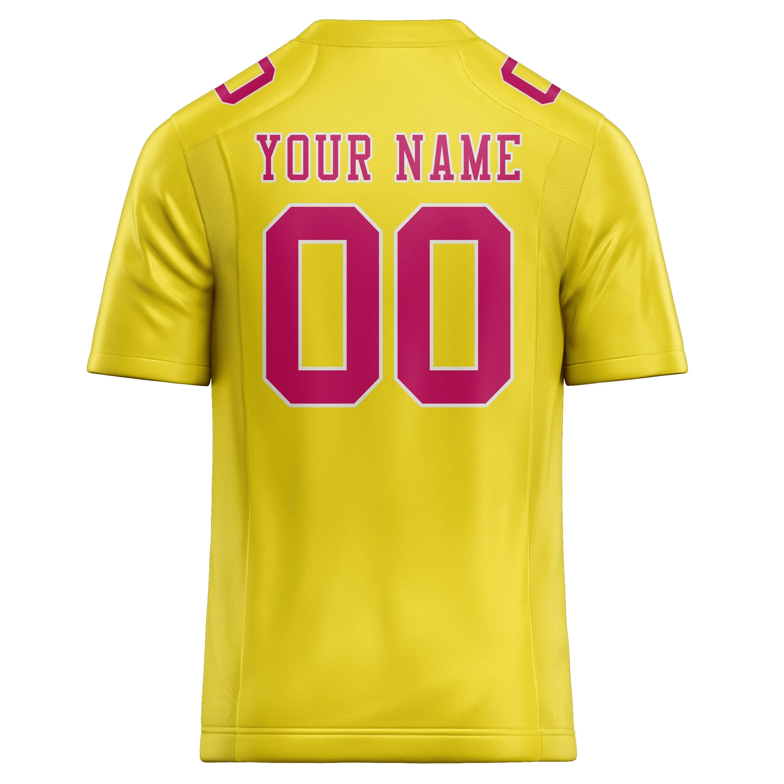 Custom Light Yellow Pink Football Jersey sold by Tailorly product image thumbnail 3