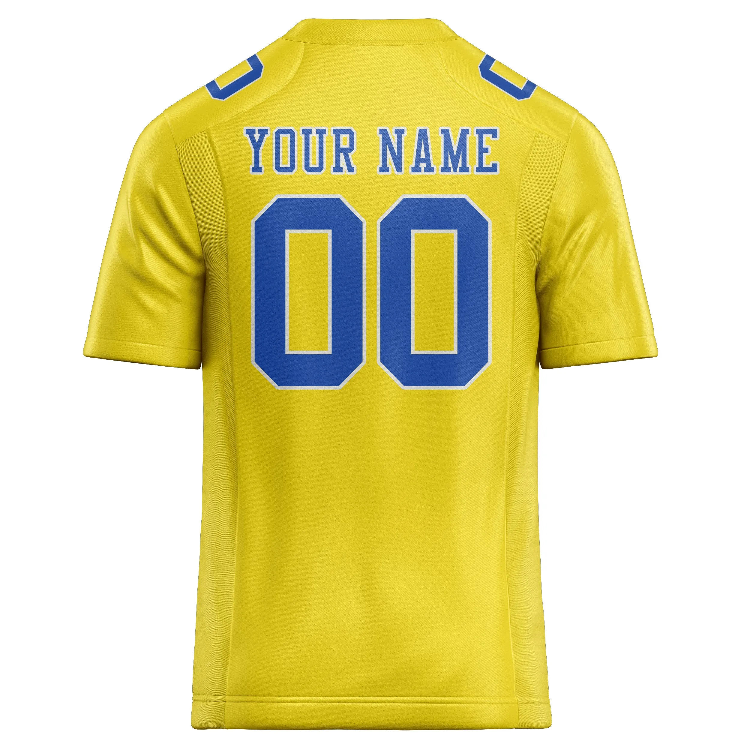 Custom Light Yellow Sky Blue Football Jersey sold by Tailorly product image thumbnail 3