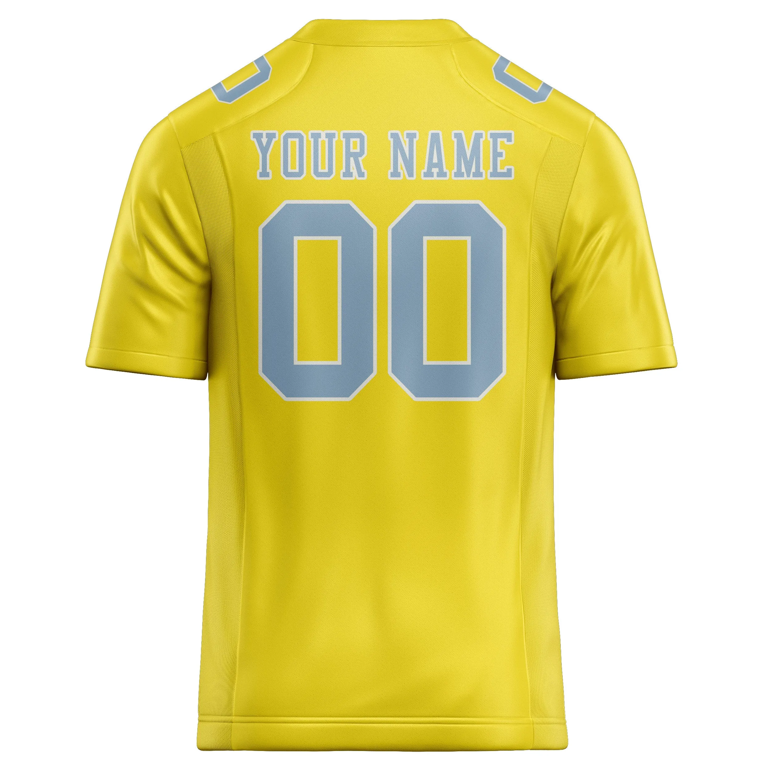 Custom Light Yellow Light Blue Football Jersey sold by Tailorly product image thumbnail 3