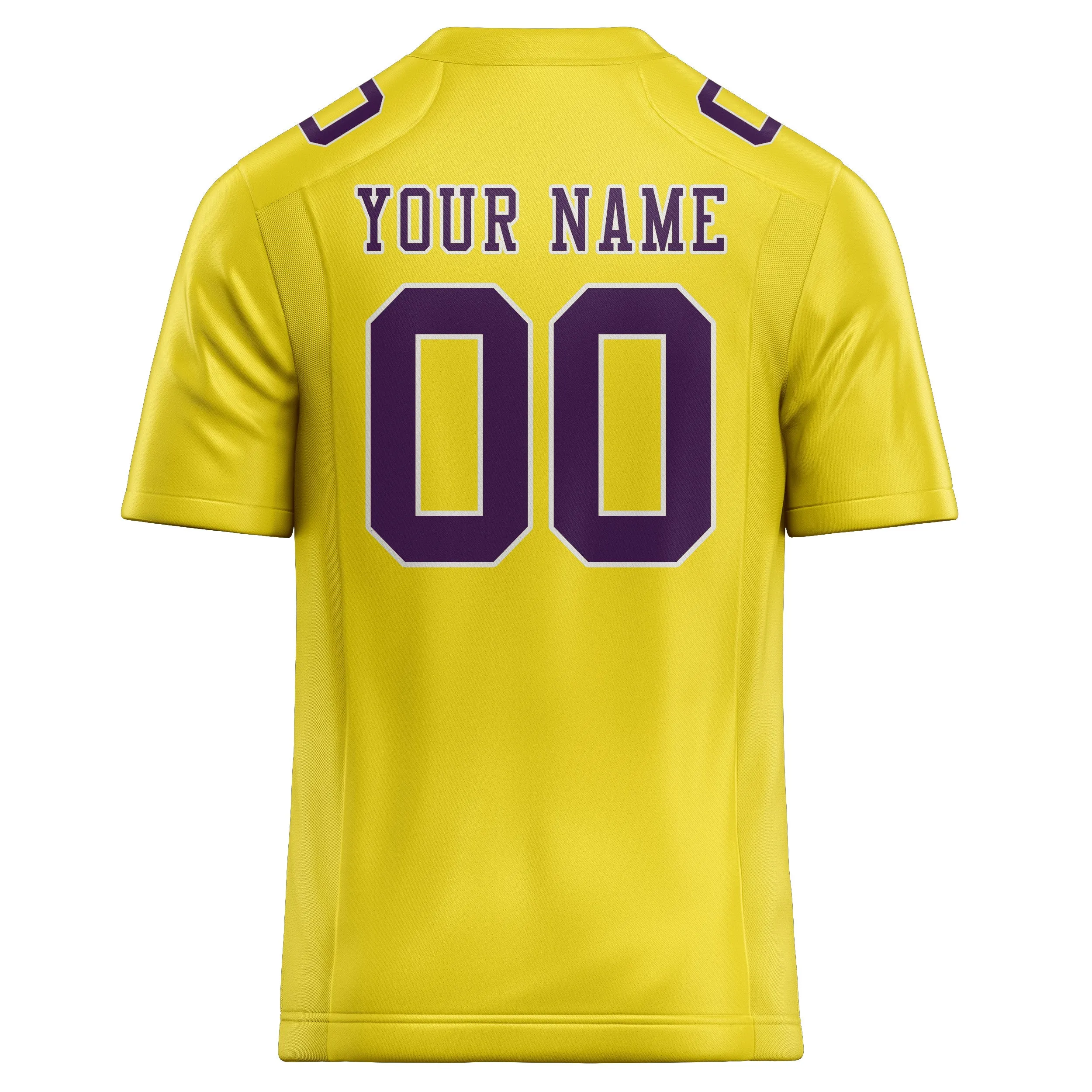 Custom Light Yellow Purple Football Jersey sold by Tailorly product image thumbnail 3