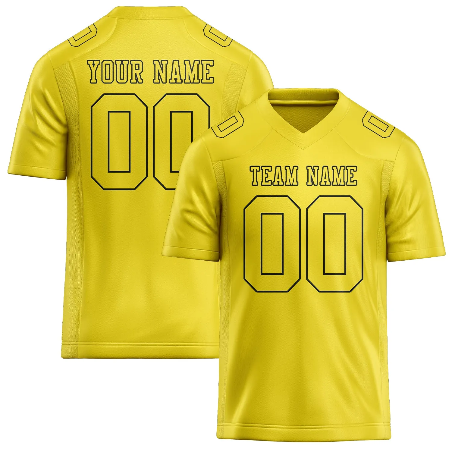 Custom Light Yellow Light Yellow Football Jersey sold by Tailorly