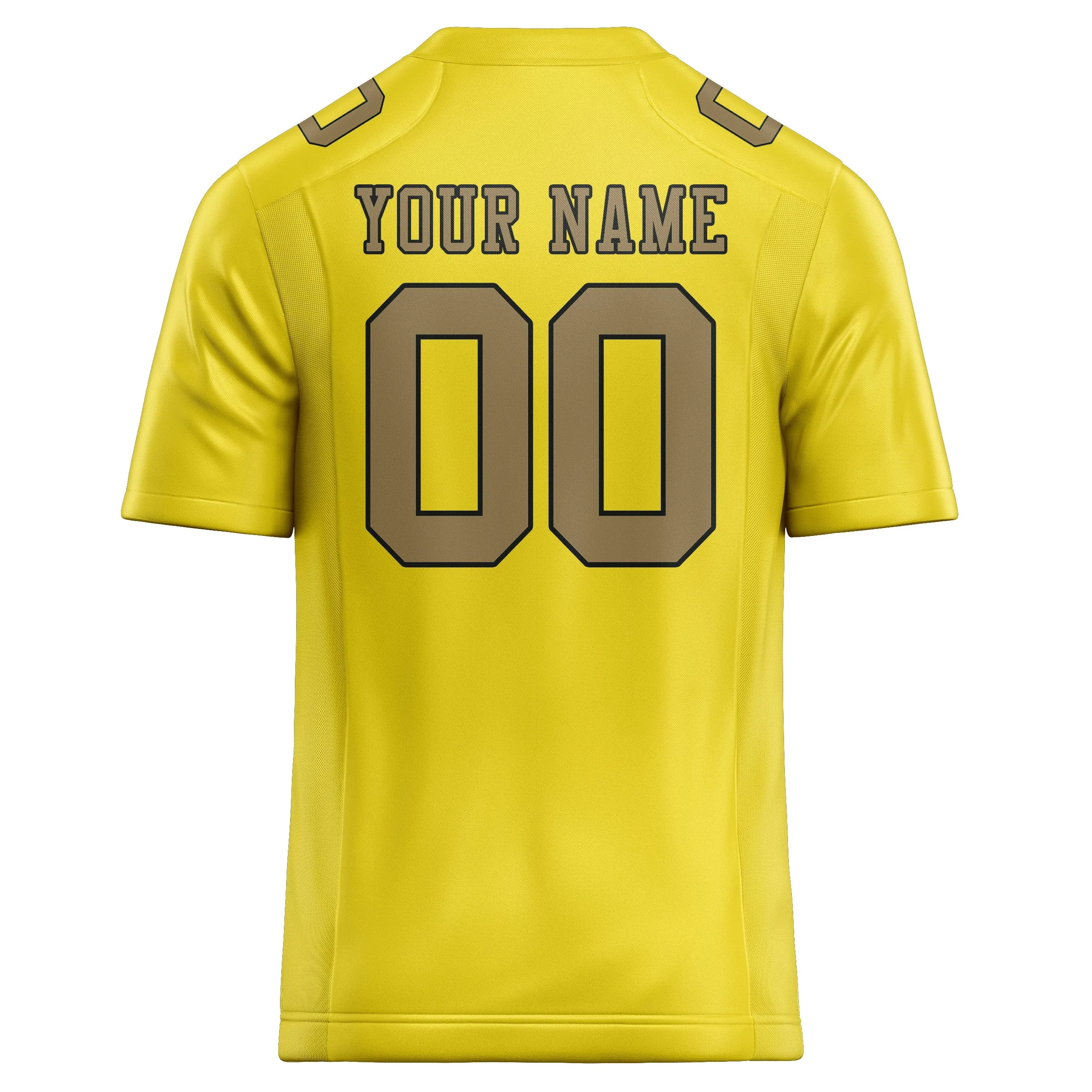Custom Light Yellow Light Khaki Football Jersey sold by Tailorly product image thumbnail 3