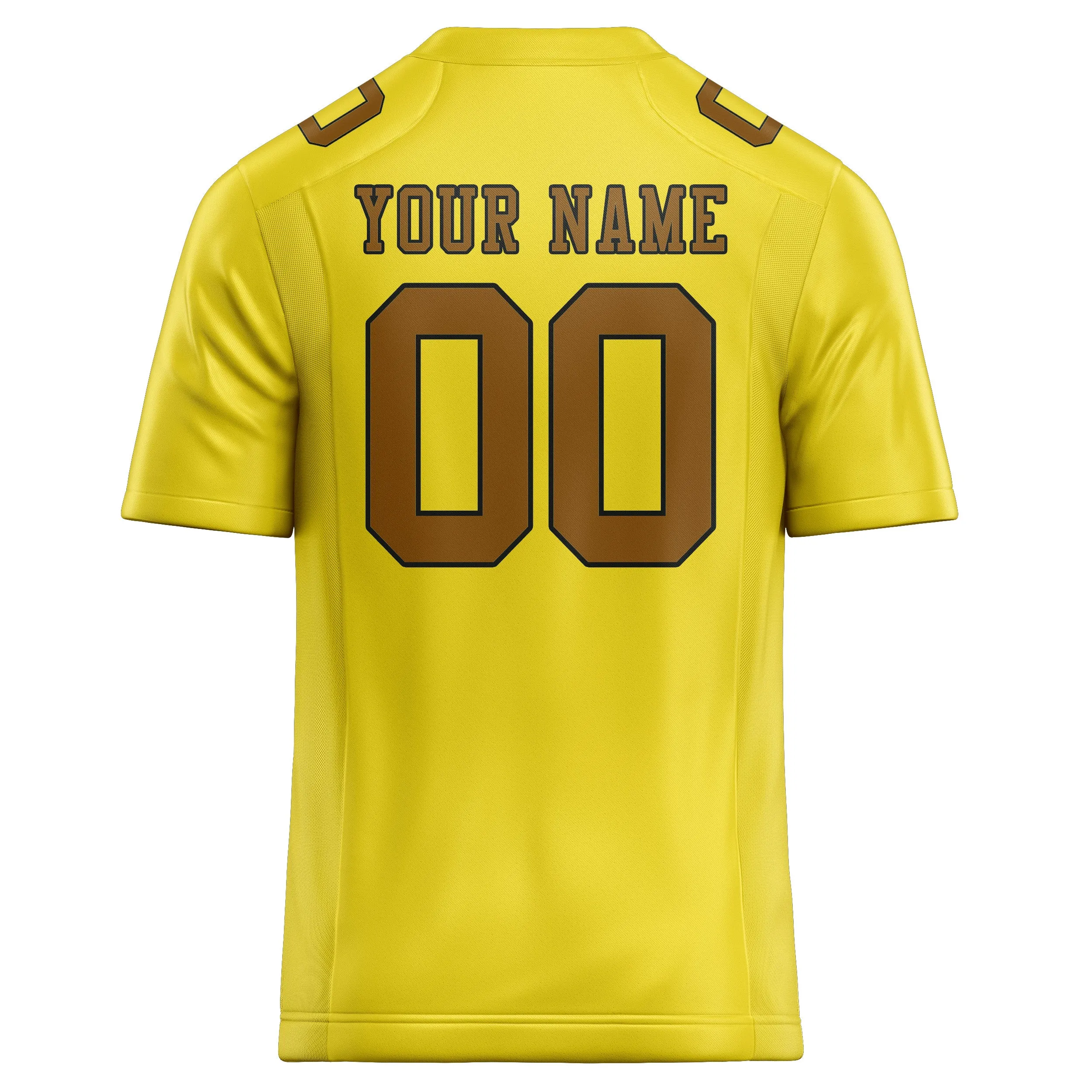 Custom Light Yellow Khaki Football Jersey sold by Tailorly product image thumbnail 3