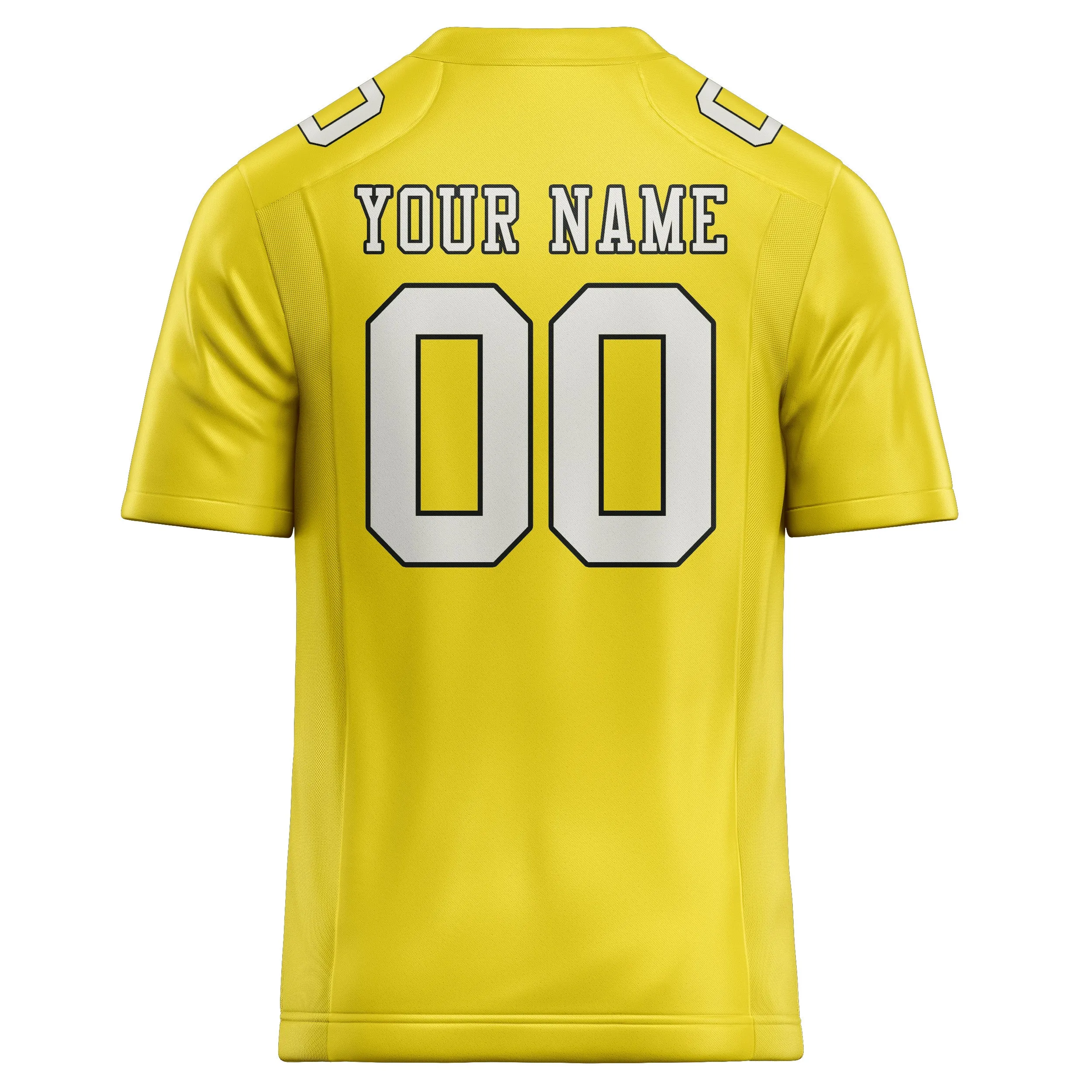 Custom Light Yellow White Football Jersey sold by Tailorly product image thumbnail 3