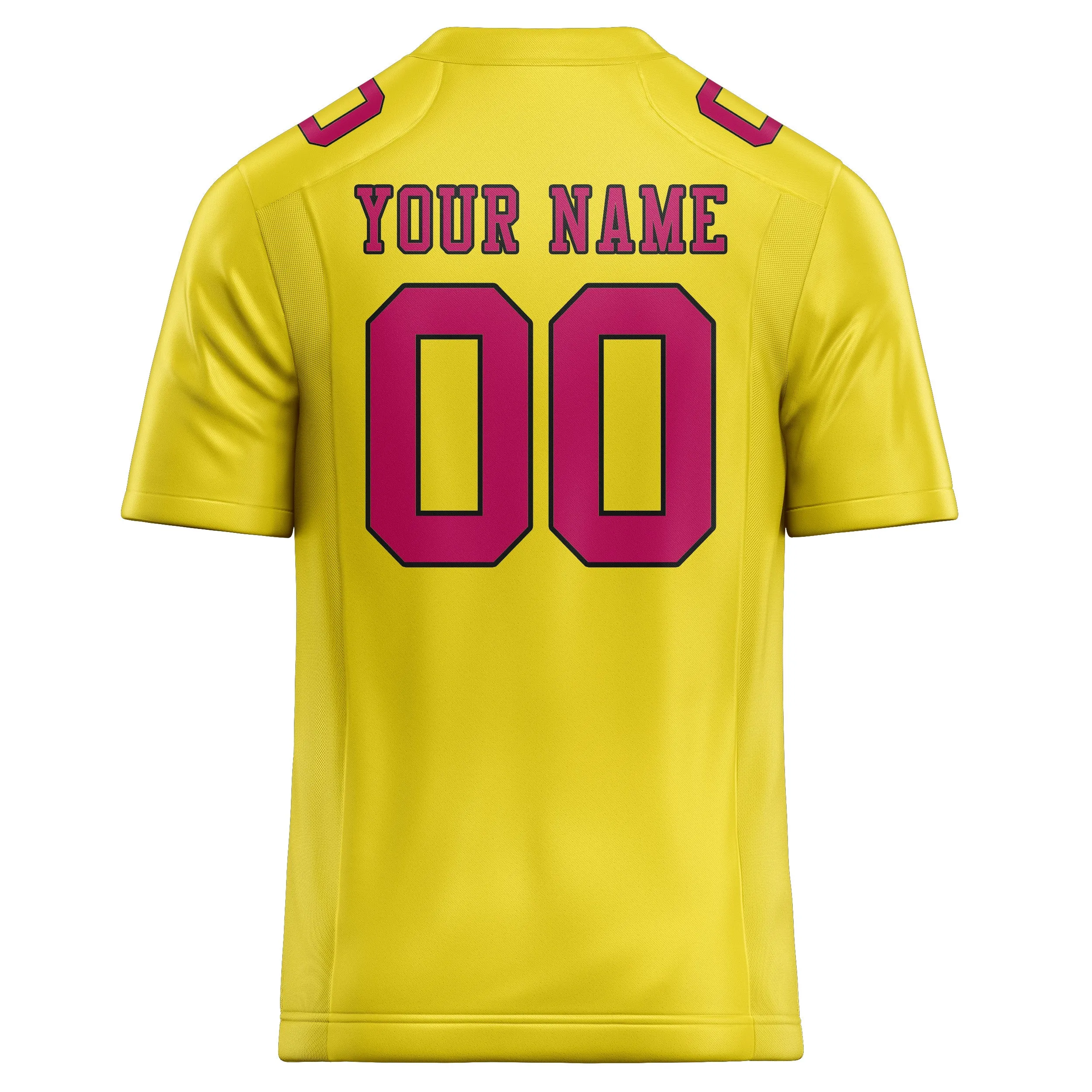 Custom Light Yellow Pink Football Jersey sold by Tailorly product image thumbnail 3