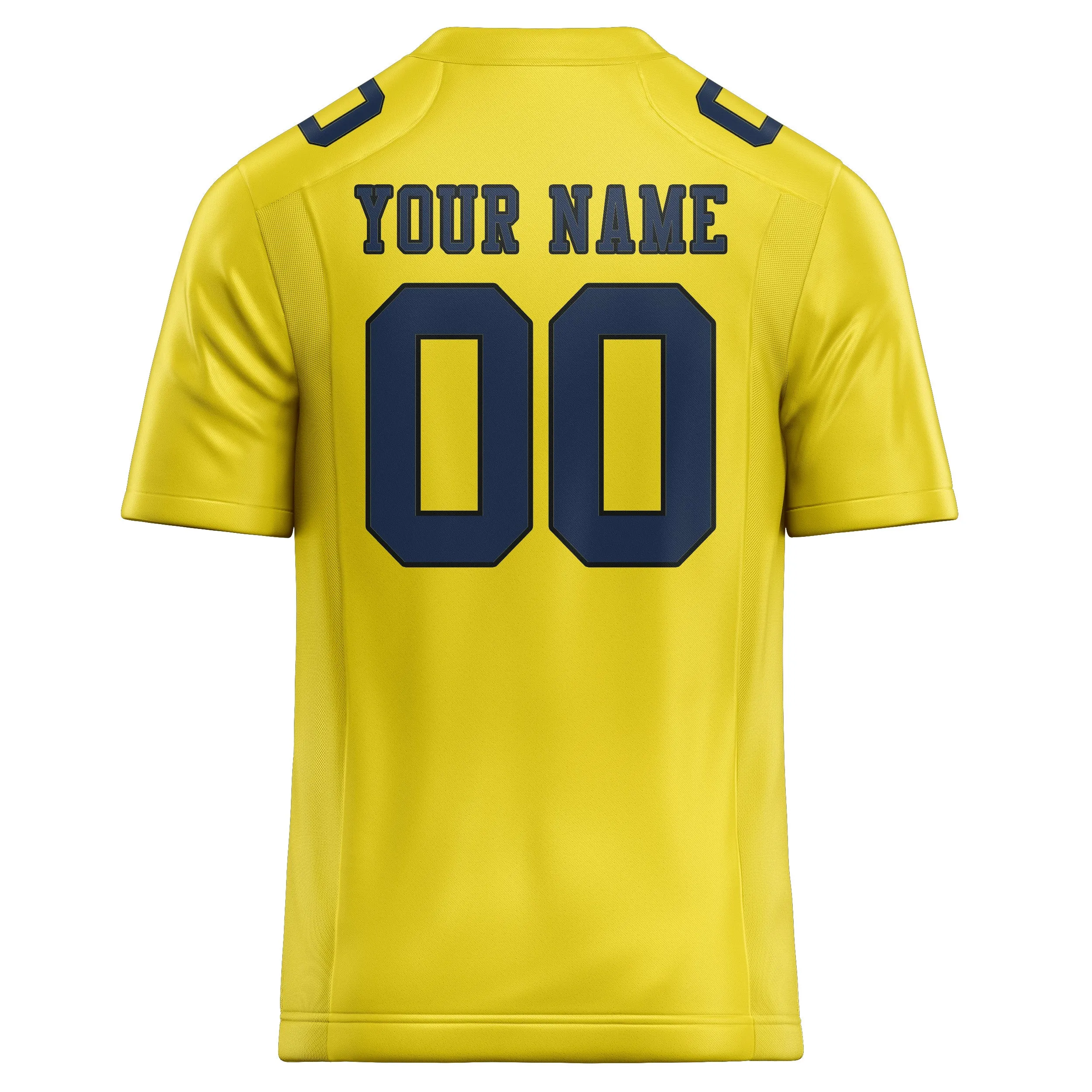 Custom Light Yellow Blue Football Jersey sold by Tailorly product image thumbnail 3