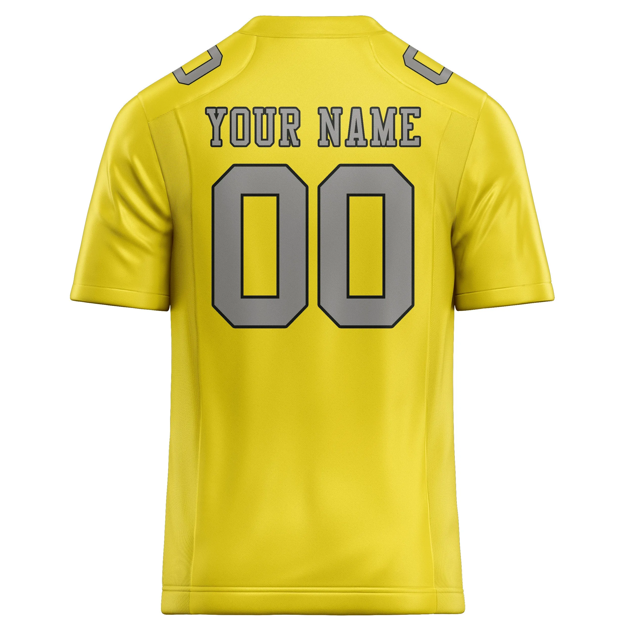 Custom Light Yellow Gray Football Jersey sold by Tailorly product image thumbnail 3