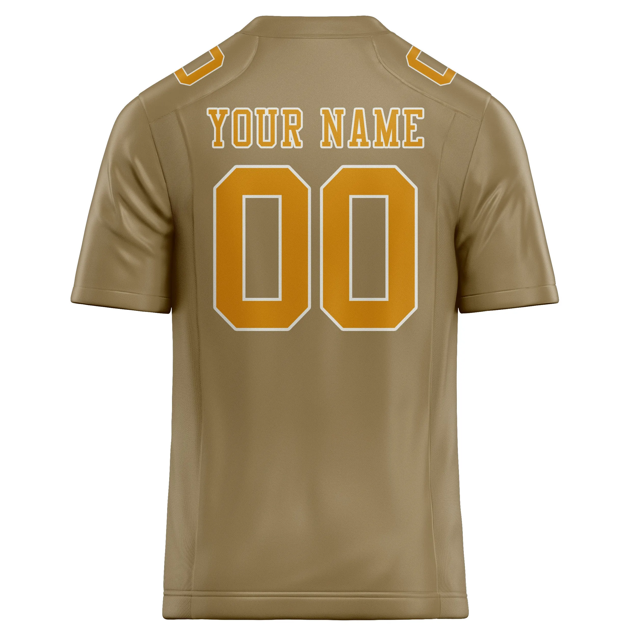 Custom Light Khaki Yellow Football Jersey sold by Tailorly product image thumbnail 3
