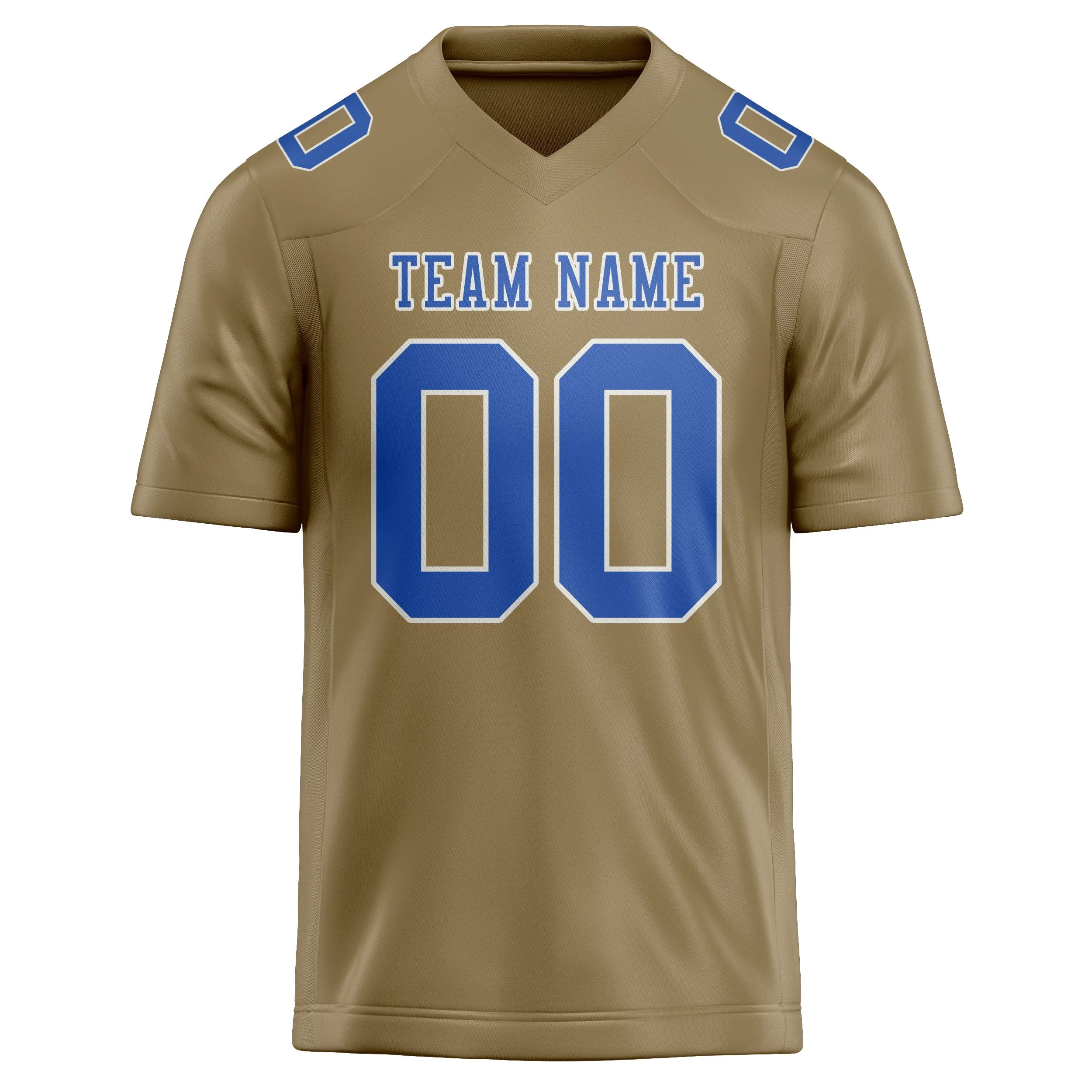 Custom Light Khaki Sky Blue Football Jersey sold by Tailorly product image thumbnail 2