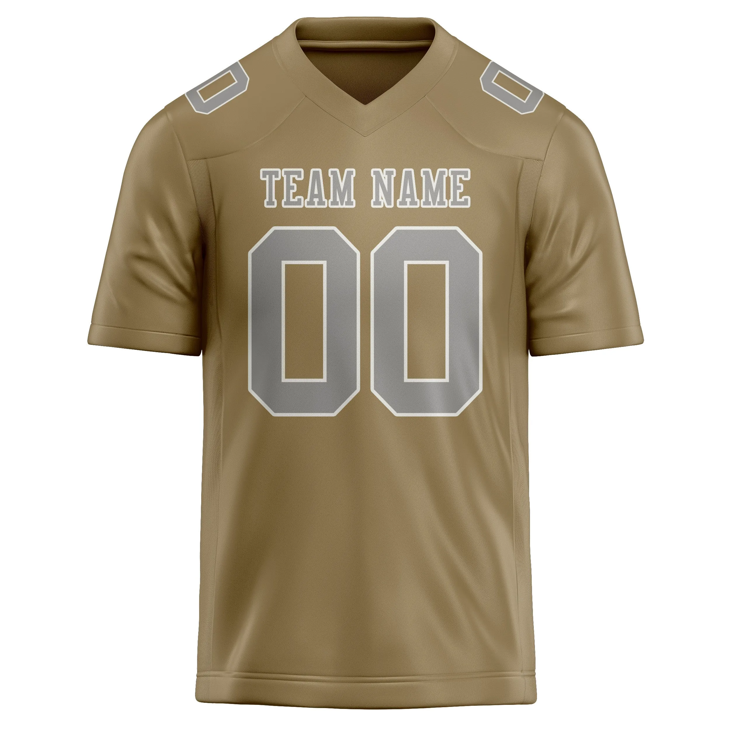 Custom Light Khaki Gray Football Jersey sold by Tailorly product image thumbnail 2