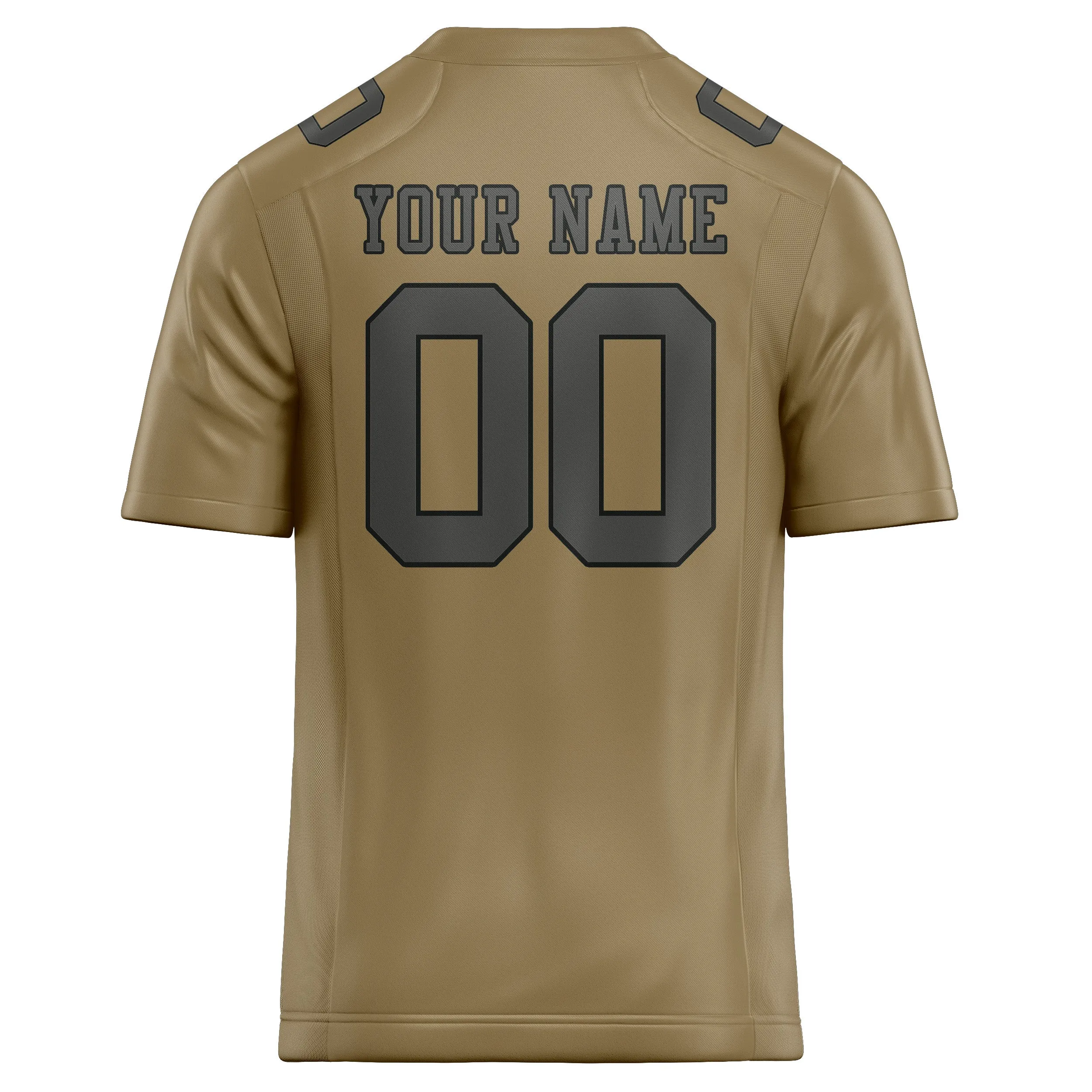 Custom Light Khaki Dark Grey Football Jersey sold by Tailorly product image thumbnail 3