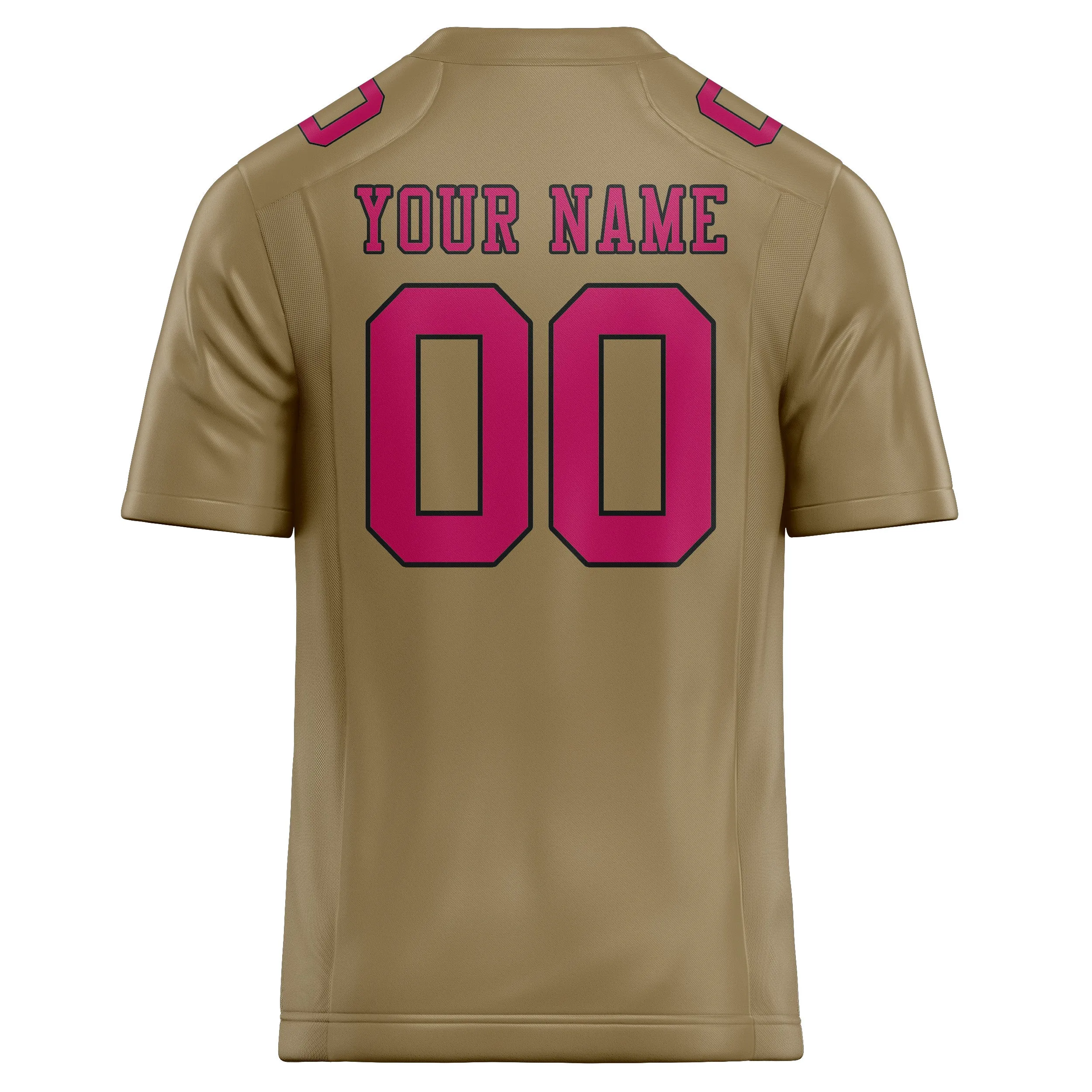 Custom Light Khaki Pink Football Jersey sold by Tailorly product image thumbnail 3