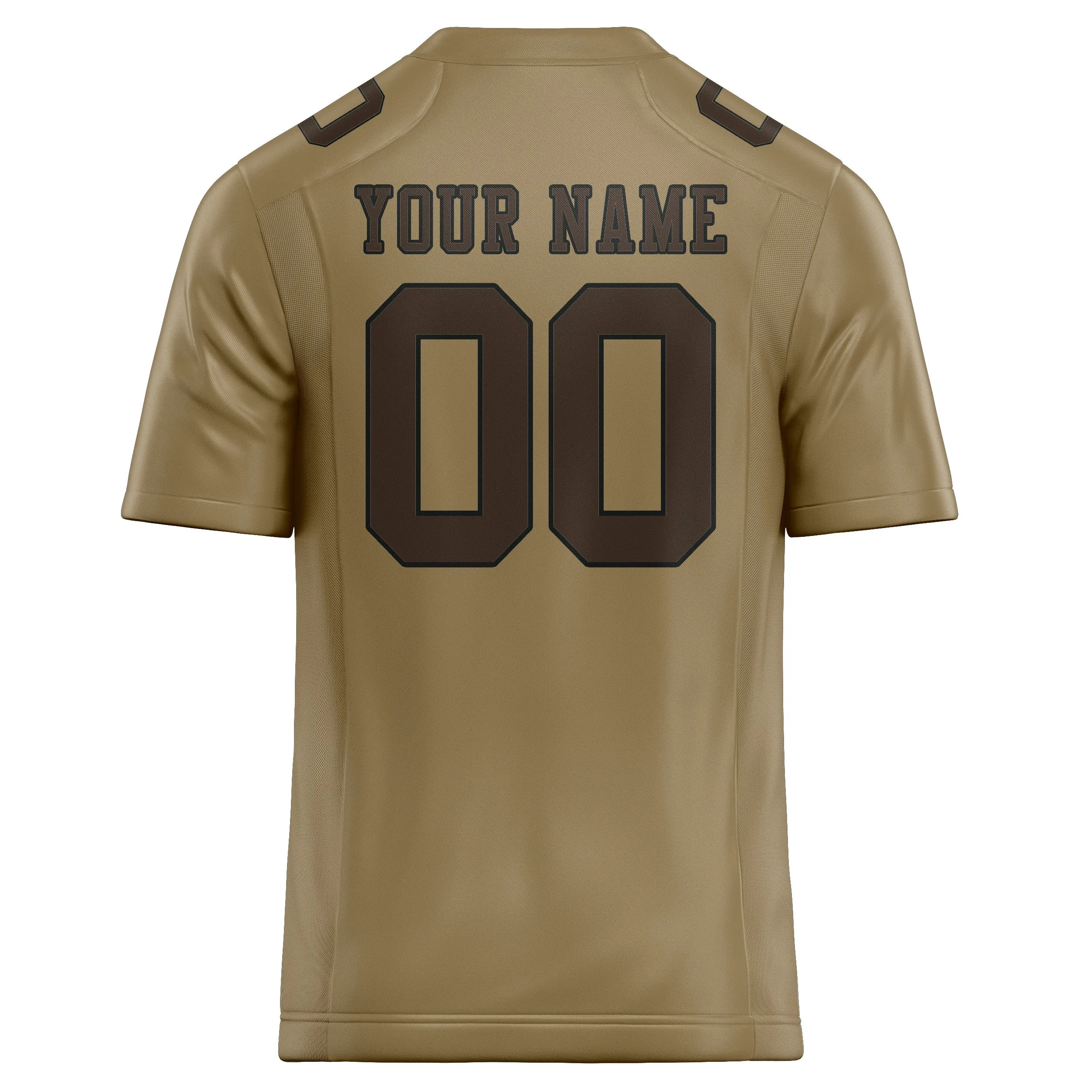Custom Light Khaki Brown Football Jersey sold by Tailorly product image thumbnail 3