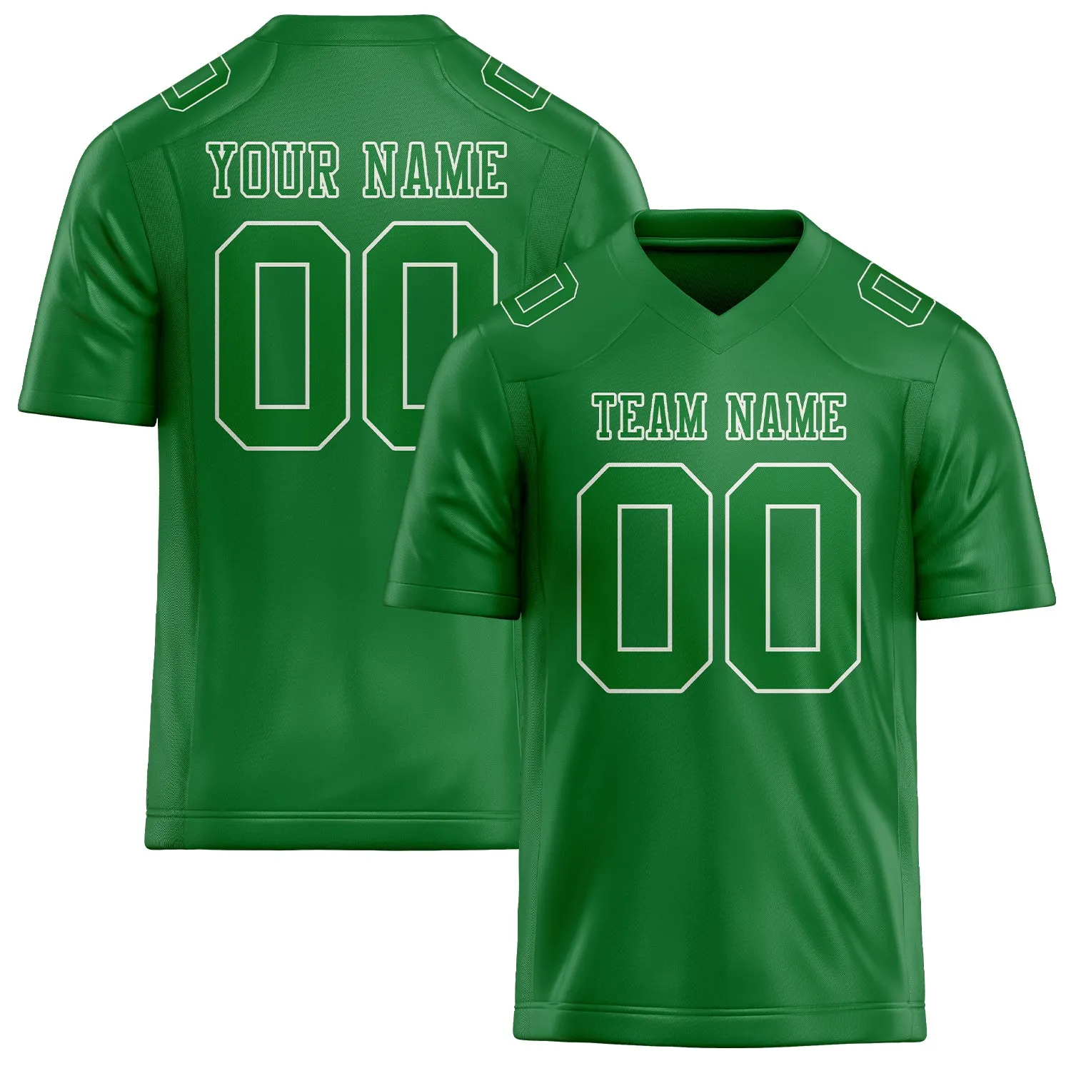Custom Emerald Green Emerald Green Football Jersey sold by Tailorly