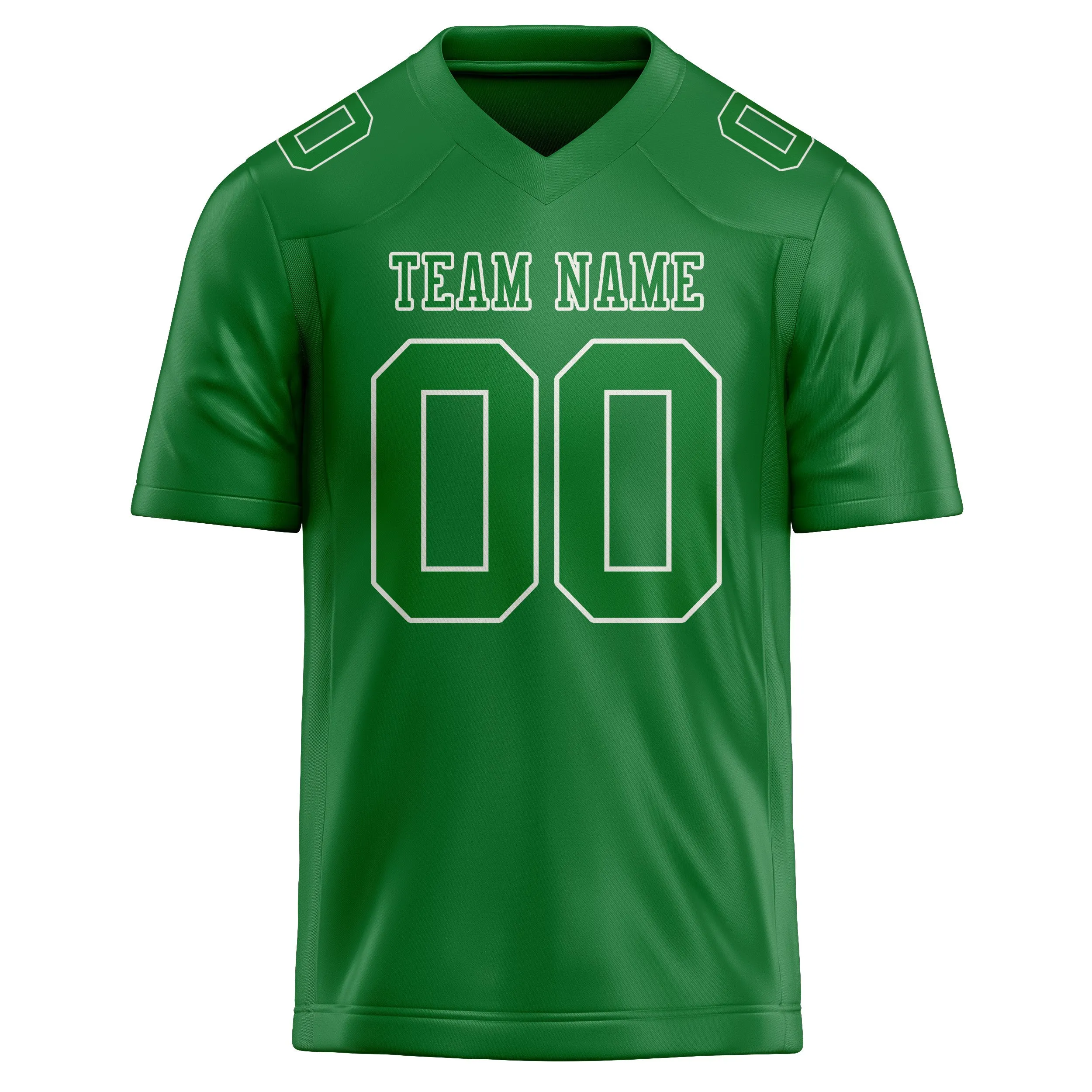 Custom Emerald Green Emerald Green Football Jersey sold by Tailorly product image thumbnail 2