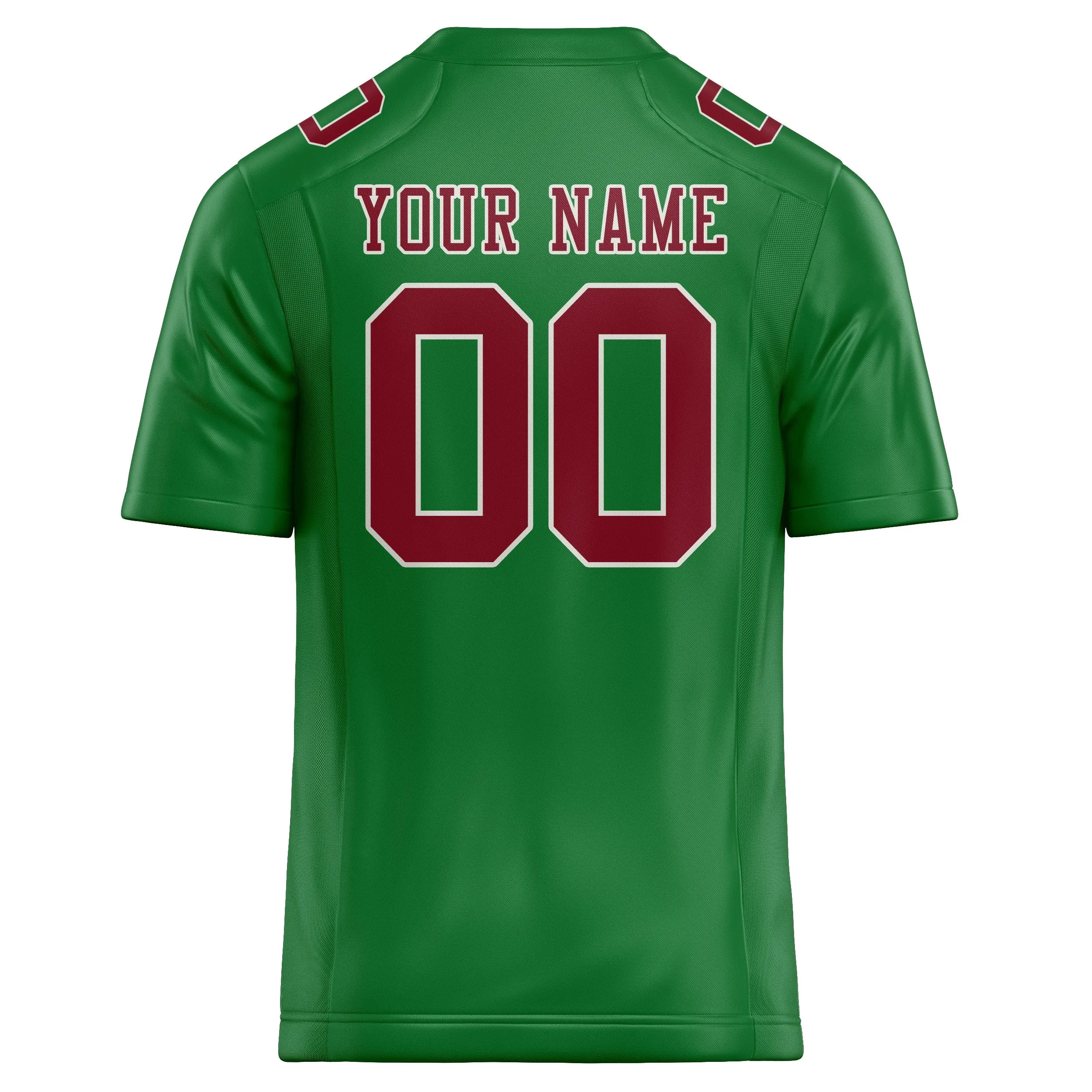 Custom Emerald Green Crimson Red Football Jersey sold by Tailorly product image thumbnail 3