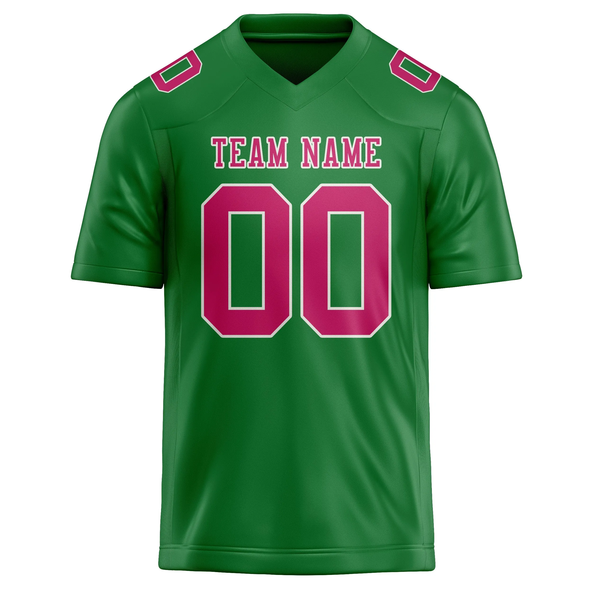Custom Emerald Green Pink Football Jersey sold by Tailorly product image thumbnail 2