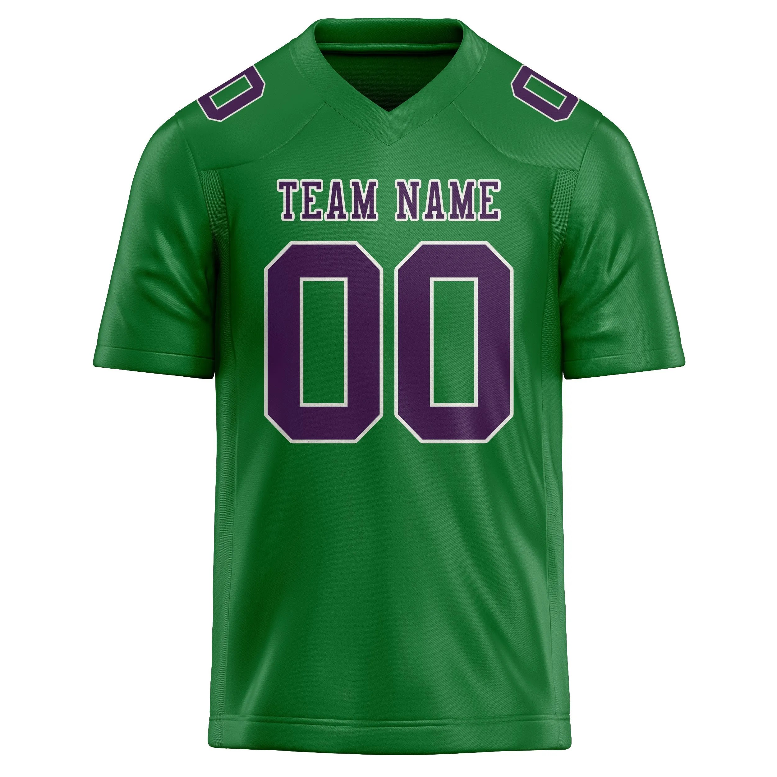 Custom Emerald Green Purple Football Jersey sold by Tailorly product image thumbnail 2