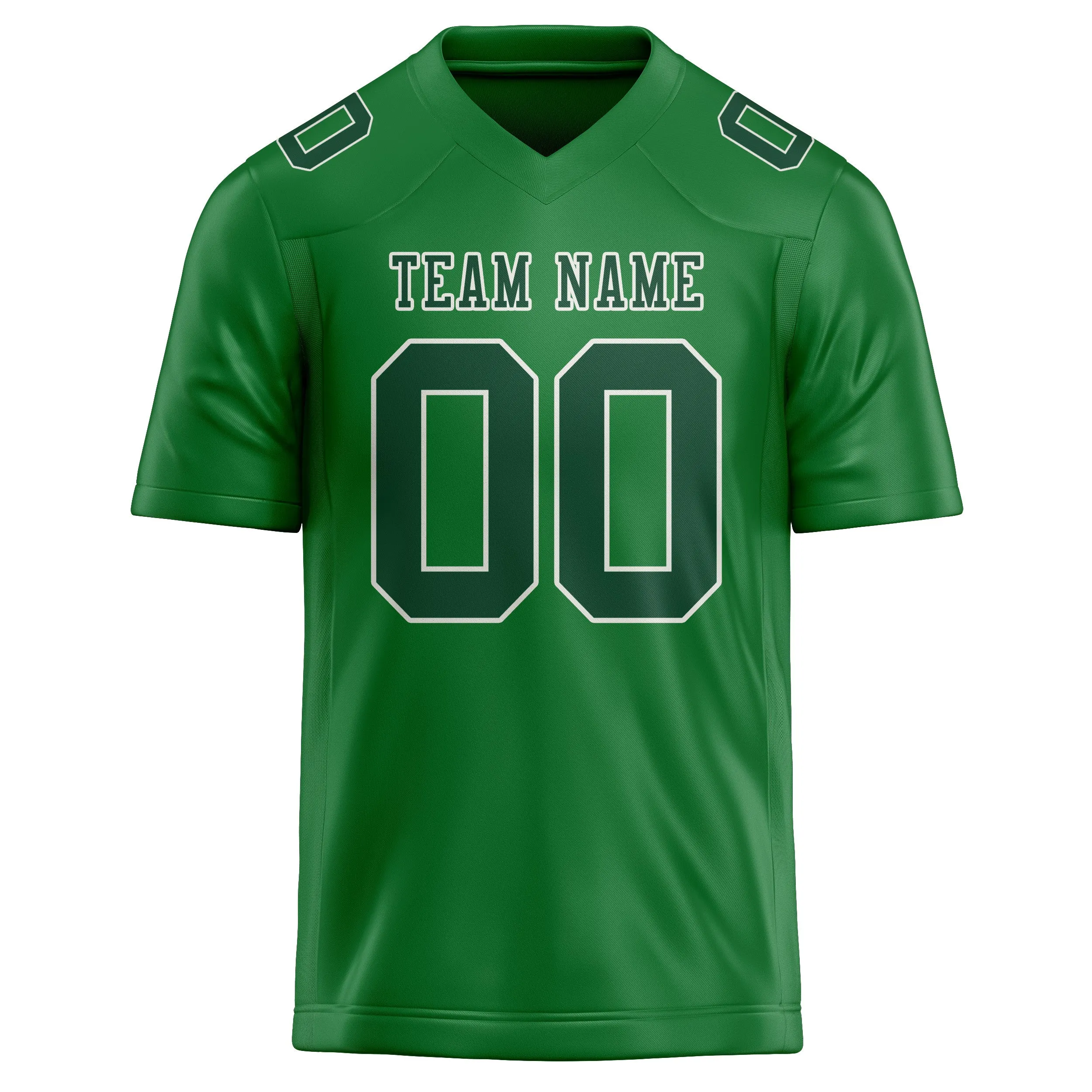 Custom Emerald Green Green Football Jersey sold by Tailorly product image thumbnail 2