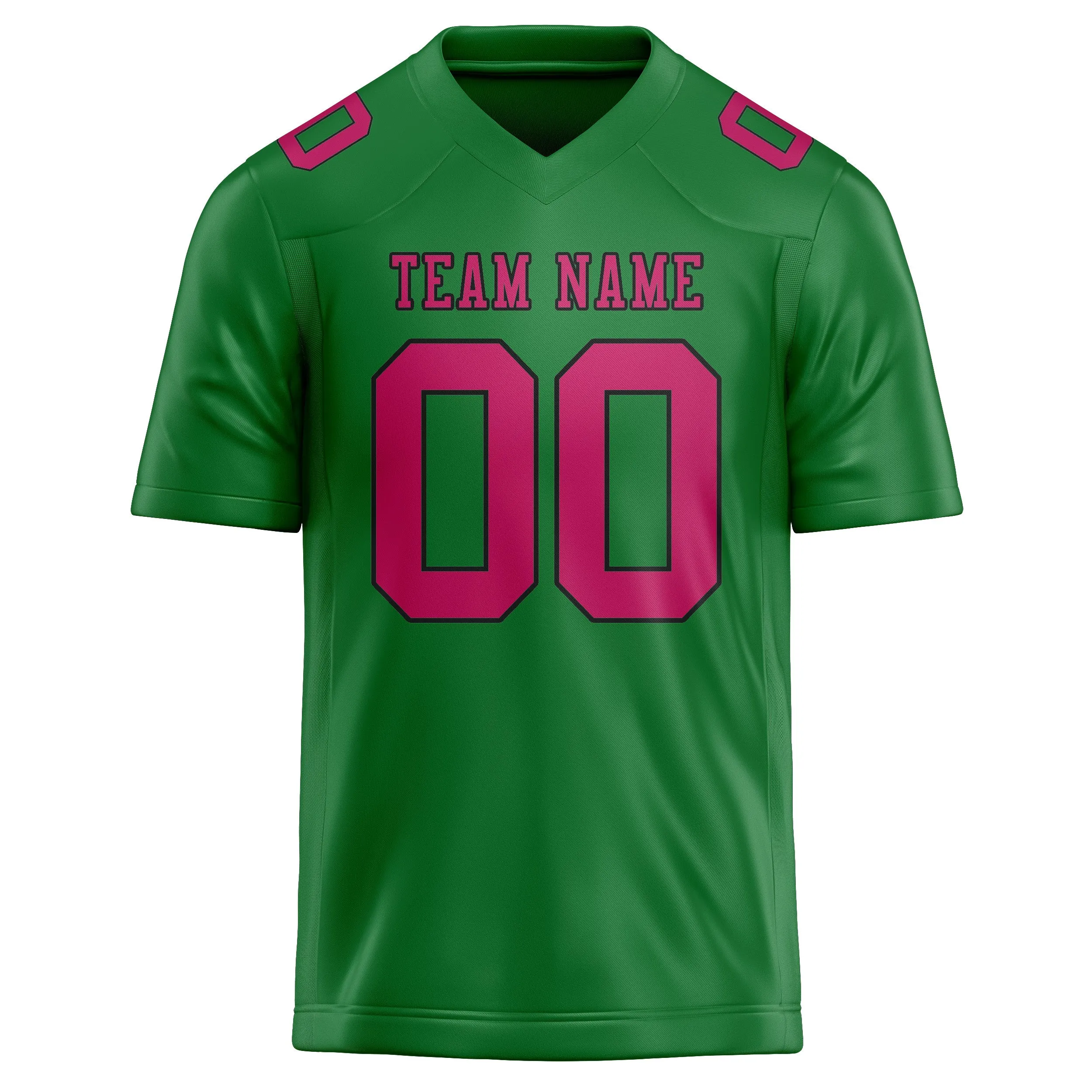 Custom Emerald Green Pink Football Jersey sold by Tailorly product image thumbnail 2
