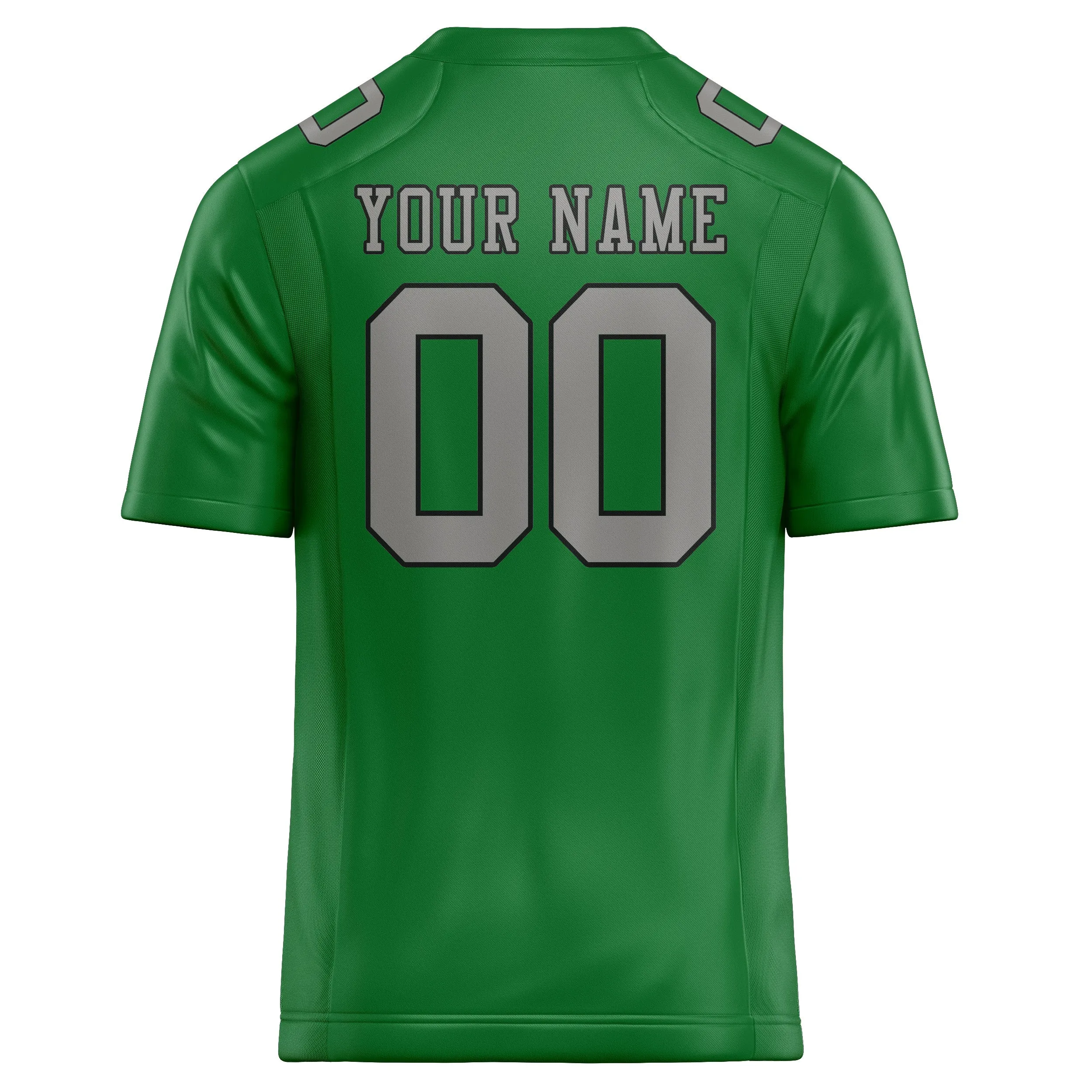 Custom Emerald Green Gray Football Jersey sold by Tailorly product image thumbnail 3