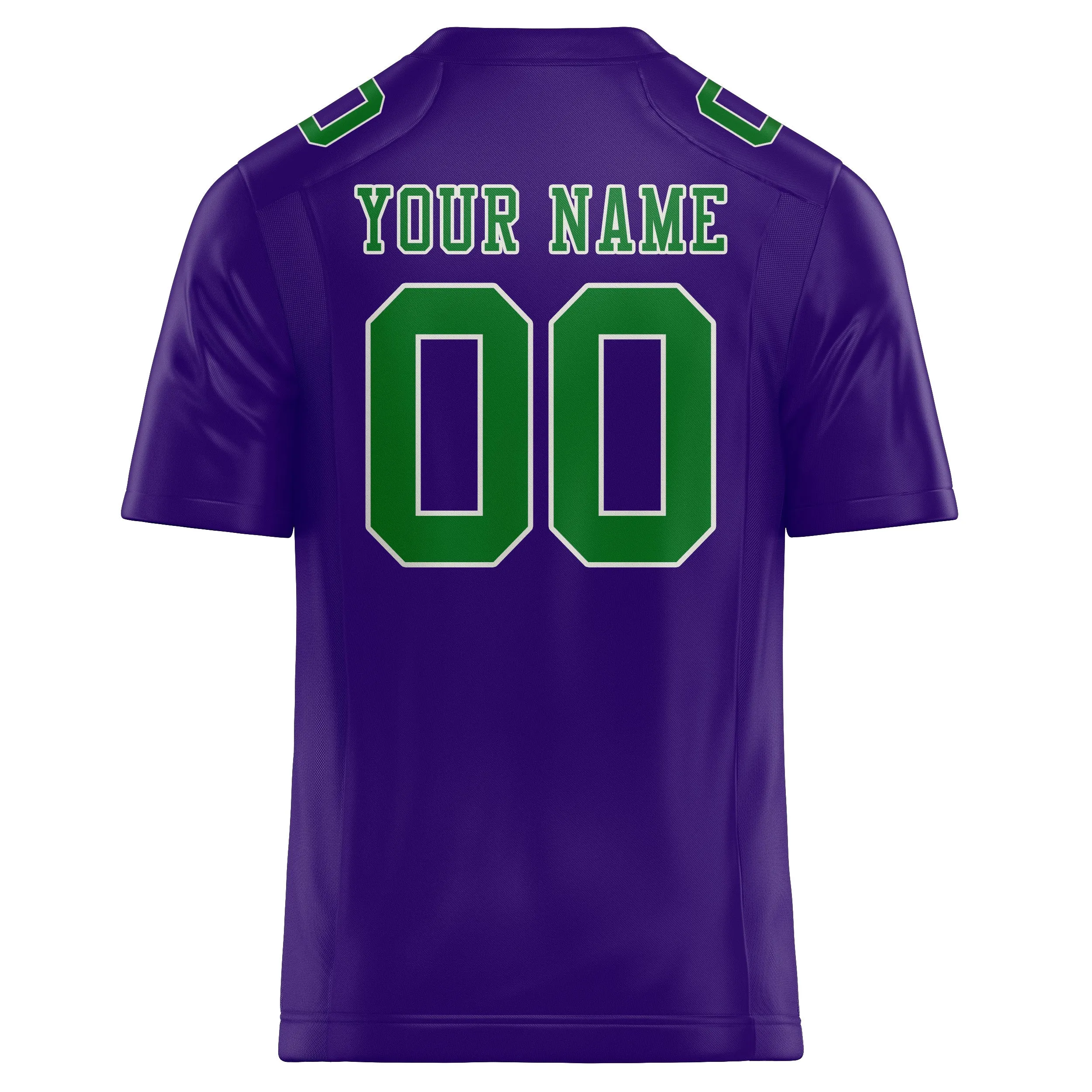 Custom Light Purple Emerald Green Football Jersey sold by Tailorly product image thumbnail 3
