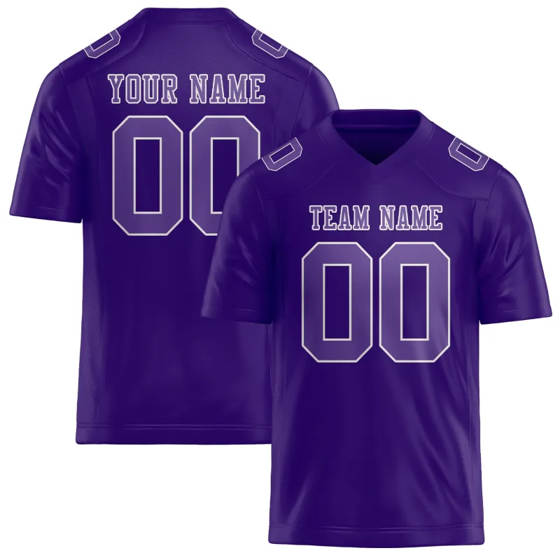 Custom Light Purple Light Purple Football Jersey made by Tailorly