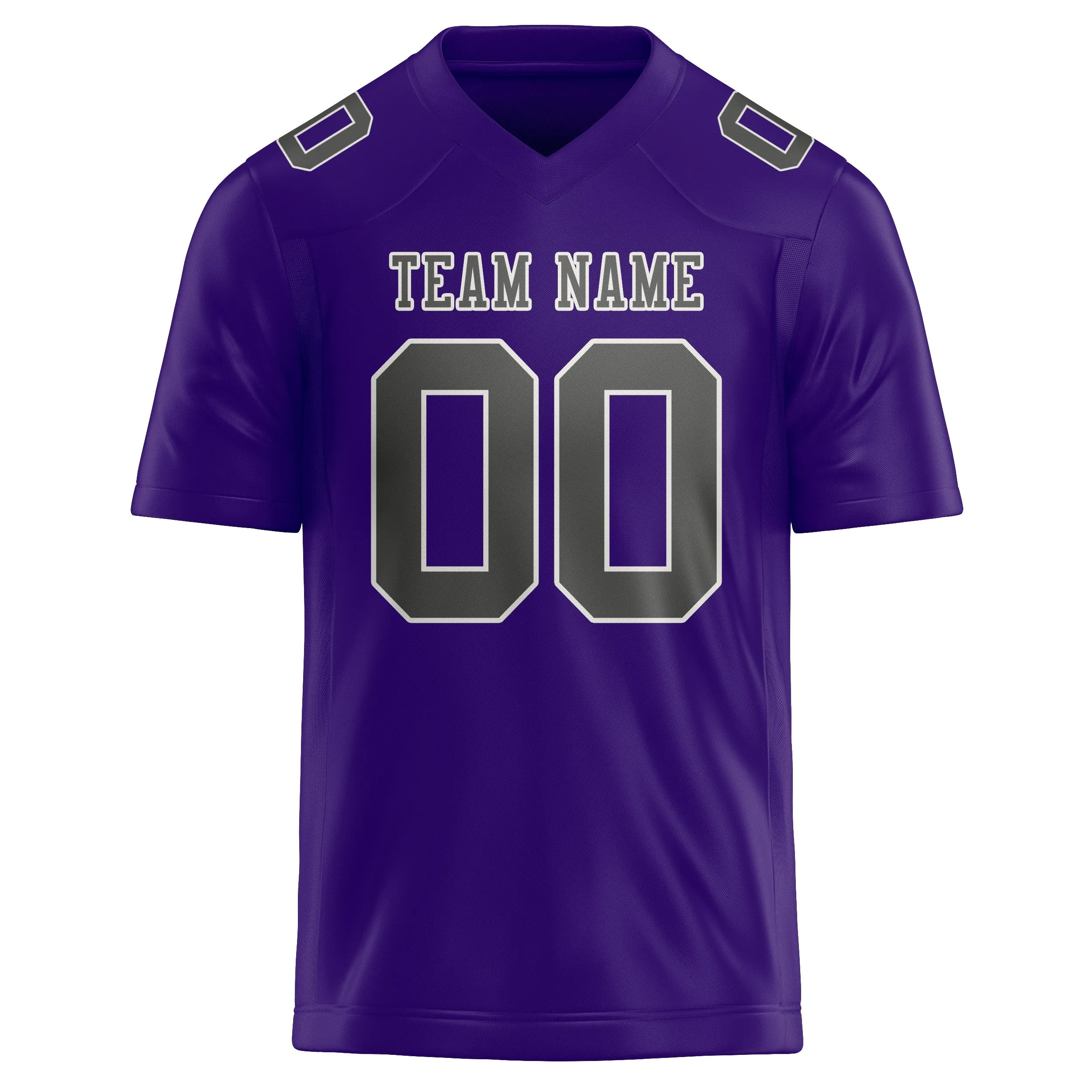 Custom Light Purple Dark Grey Football Jersey sold by Tailorly product image thumbnail 2