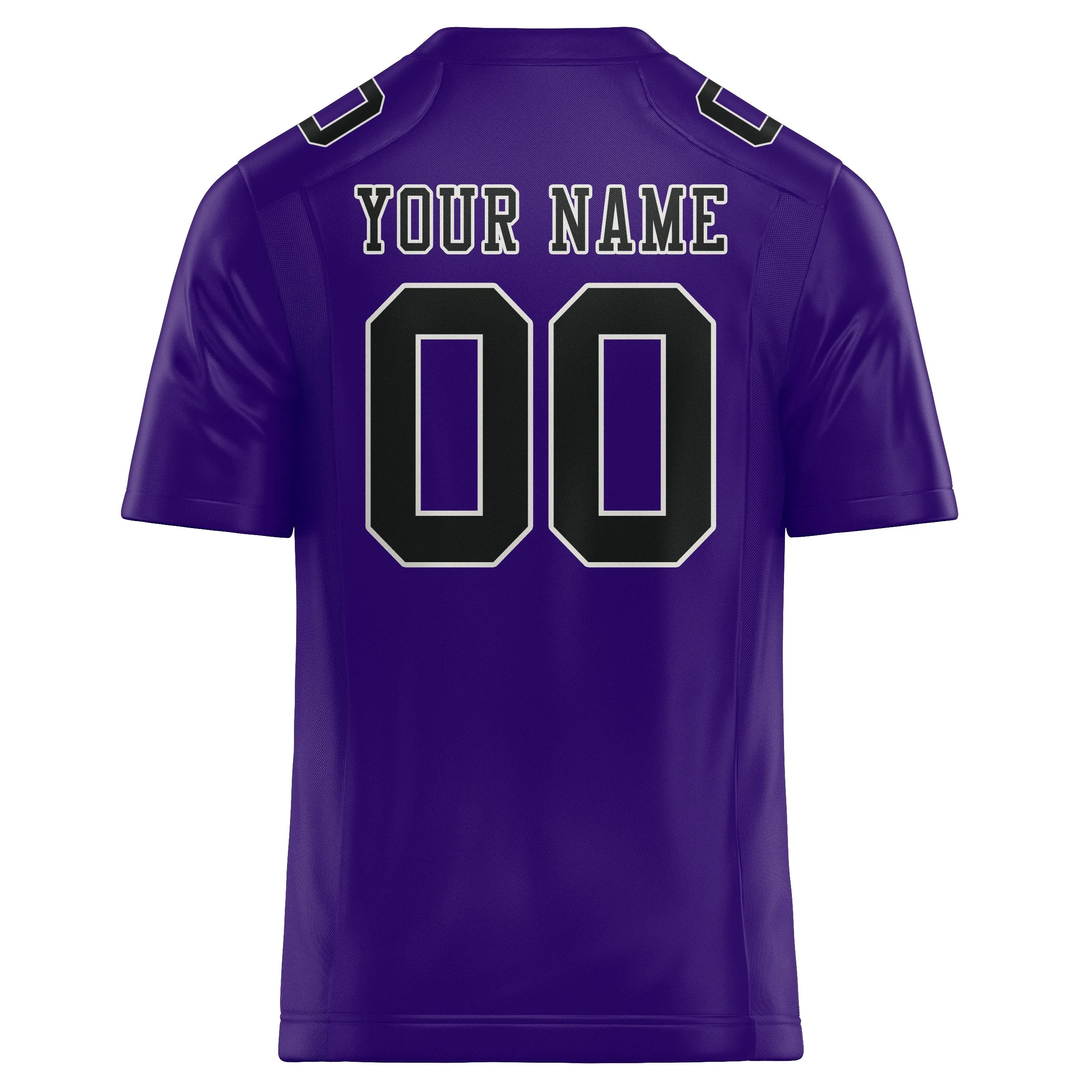 Custom Light Purple Black Football Jersey sold by Tailorly product image thumbnail 3