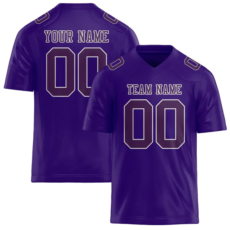 Custom Light Purple Purple Football Jersey made by Tailorly